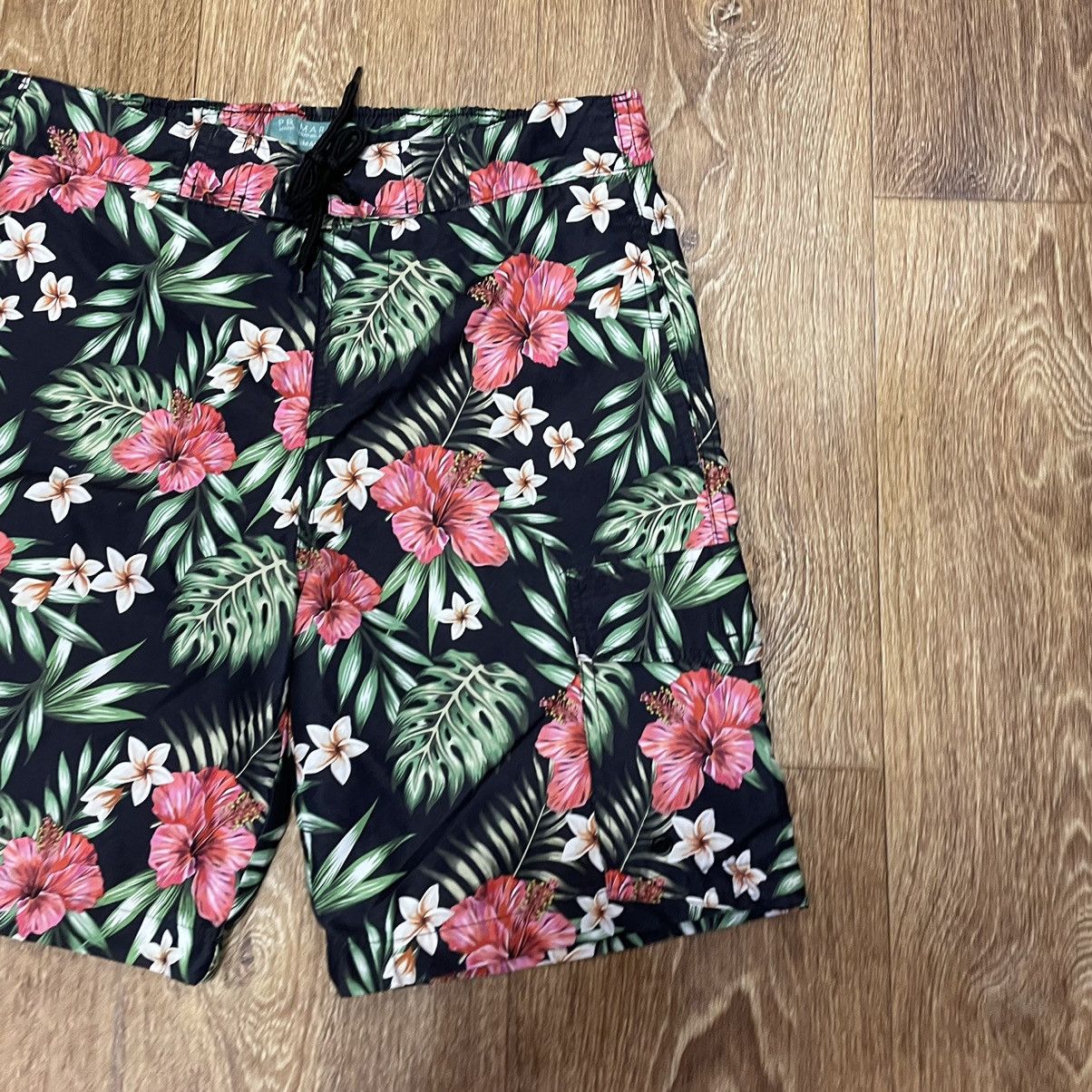 Vintage Vintage 90s Floral All Over Print Shorts Streetwear Slim 33 Size US 33 - 3 Thumbnail