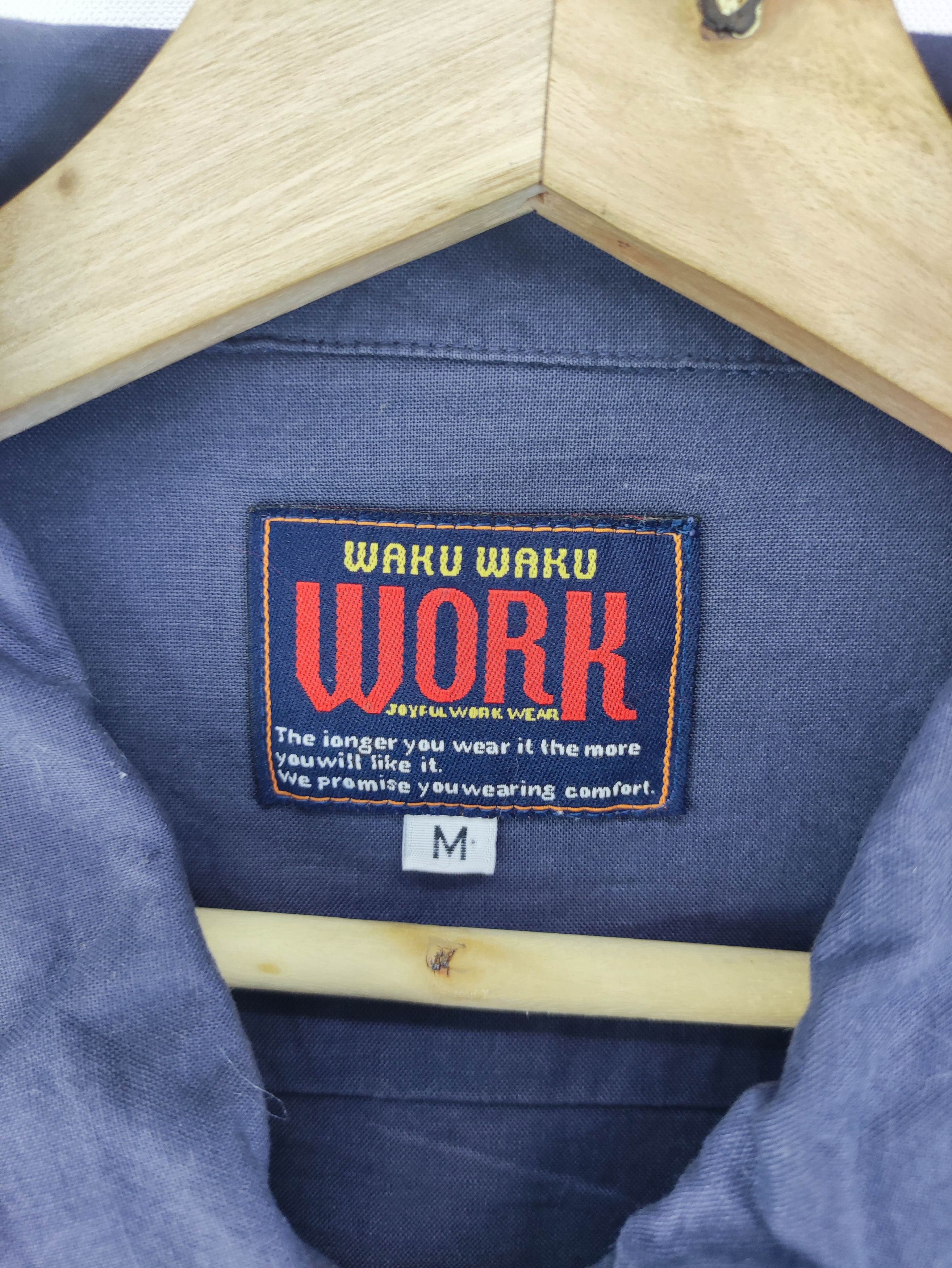 Japanese Brand Vintage Waku Waku Work Wear Light Jacket Zipper Size US M / EU 48-50 / 2 - 2 Thumbnail