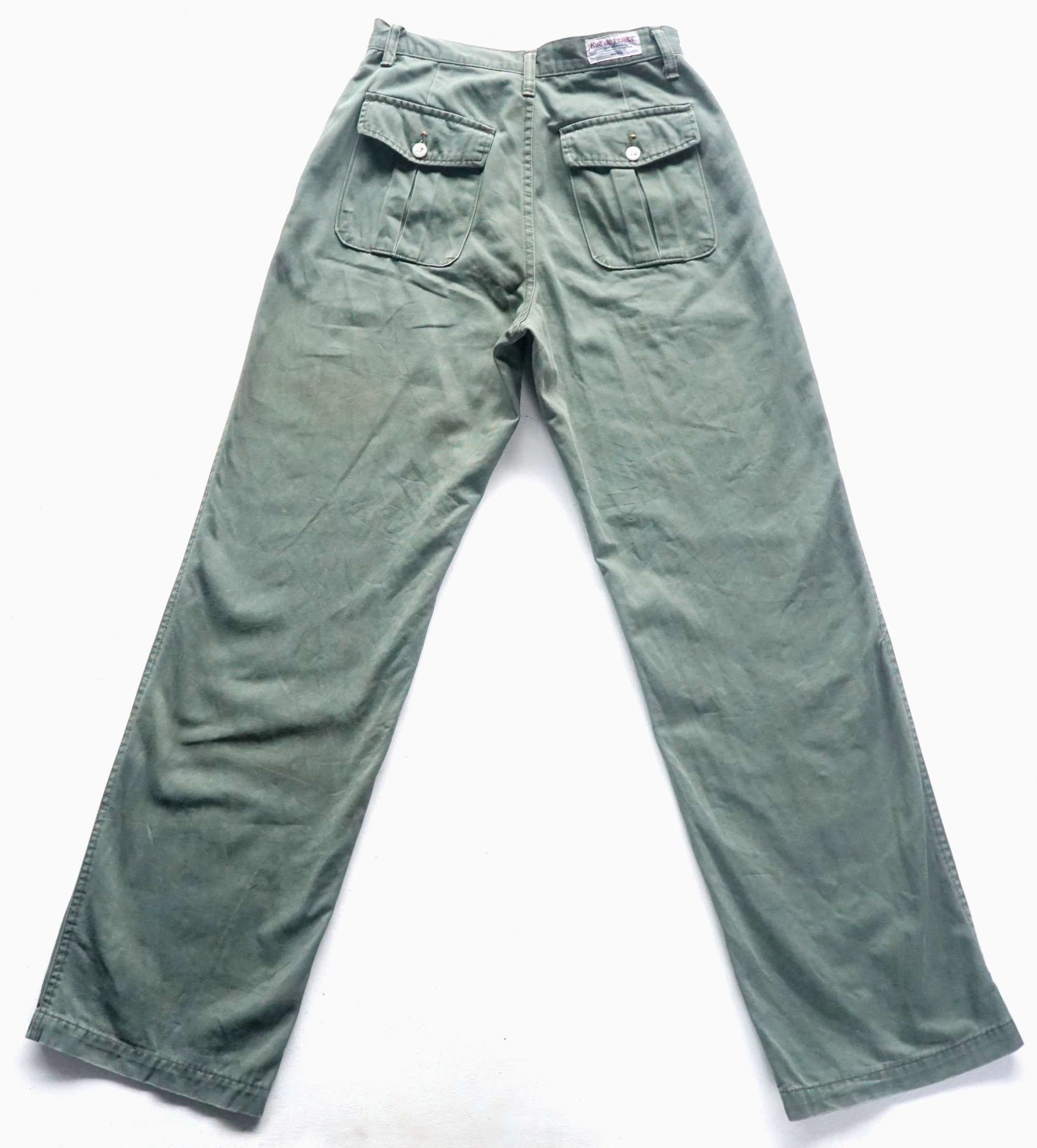 Japanese Brand × Vintage RUE DE FRANCE Multi-Pockets High Waist Pants Size 24" / US 00 / IT 34 - 3 Thumbnail
