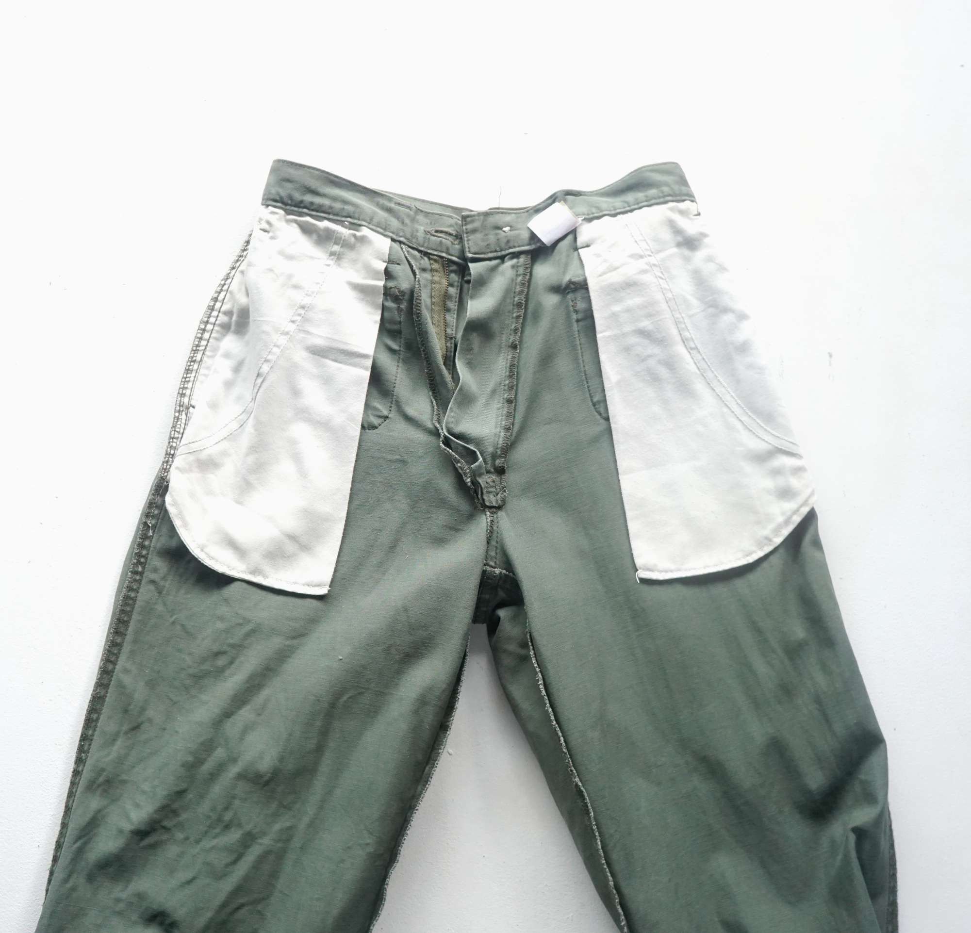 Japanese Brand × Vintage RUE DE FRANCE Multi-Pockets High Waist Pants Size 24" / US 00 / IT 34 - 9 Thumbnail