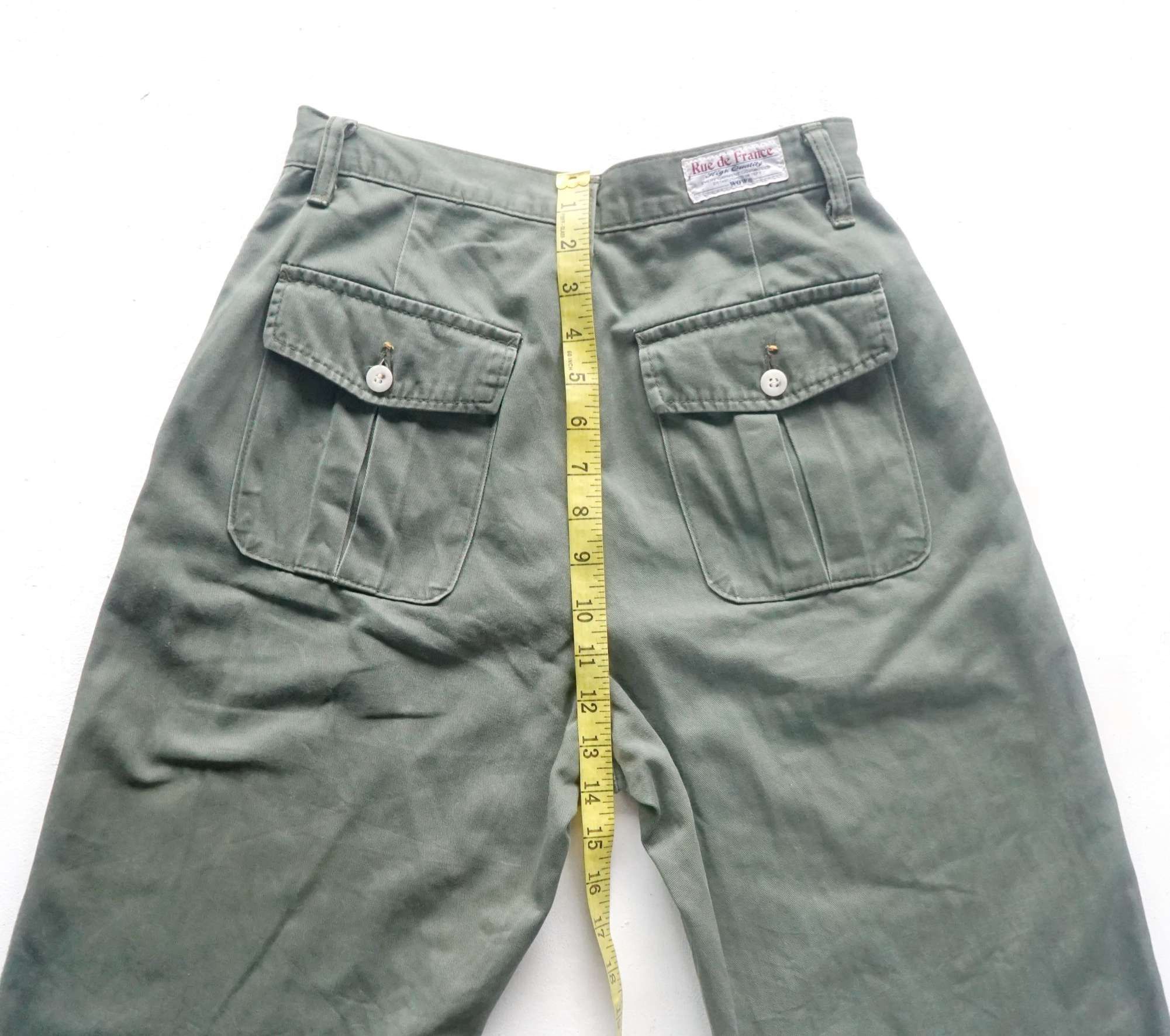 Japanese Brand × Vintage RUE DE FRANCE Multi-Pockets High Waist Pants Size 24" / US 00 / IT 34 - 13 Thumbnail