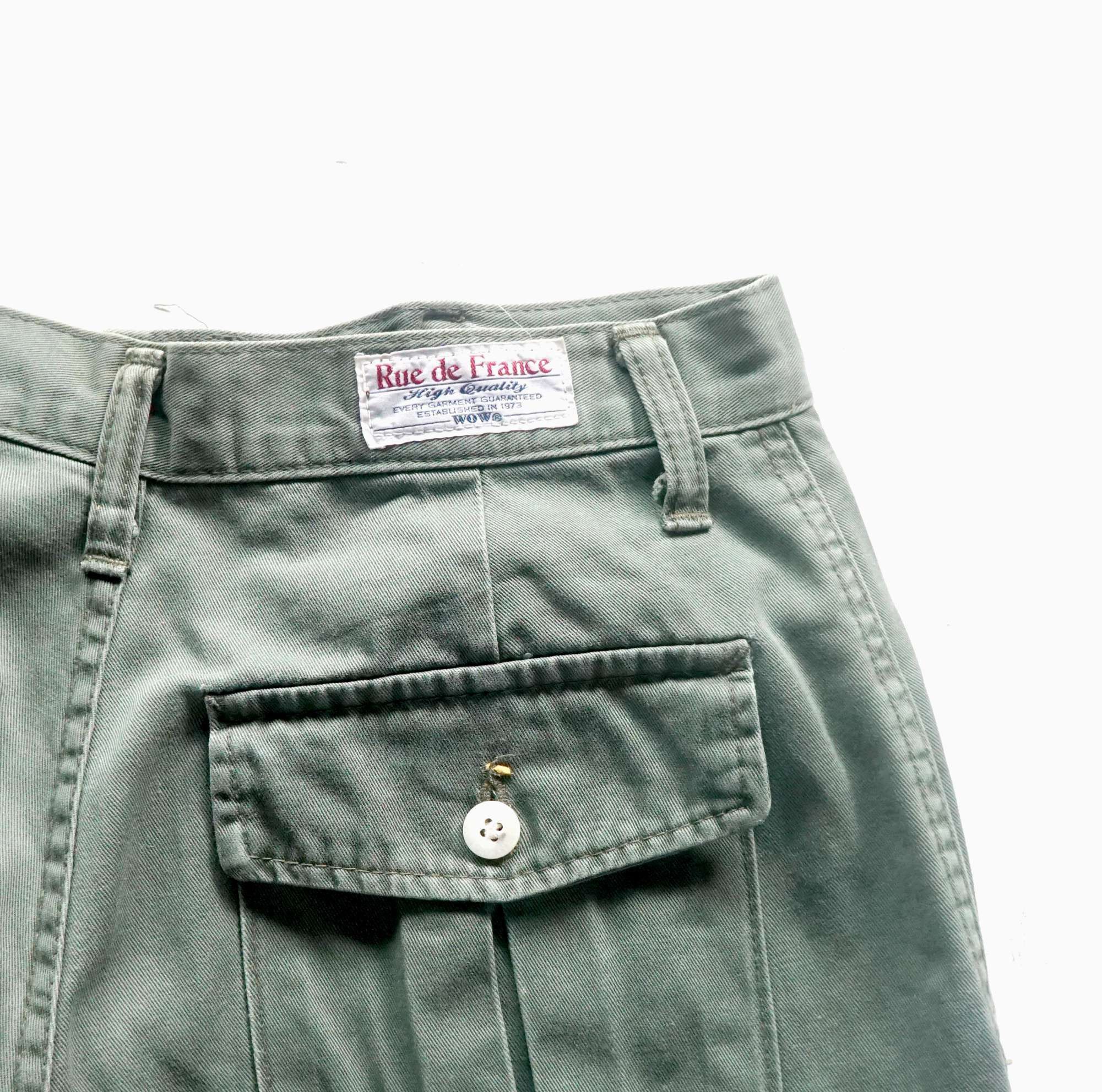 Japanese Brand × Vintage RUE DE FRANCE Multi-Pockets High Waist Pants Size 24" / US 00 / IT 34 - 7 Thumbnail