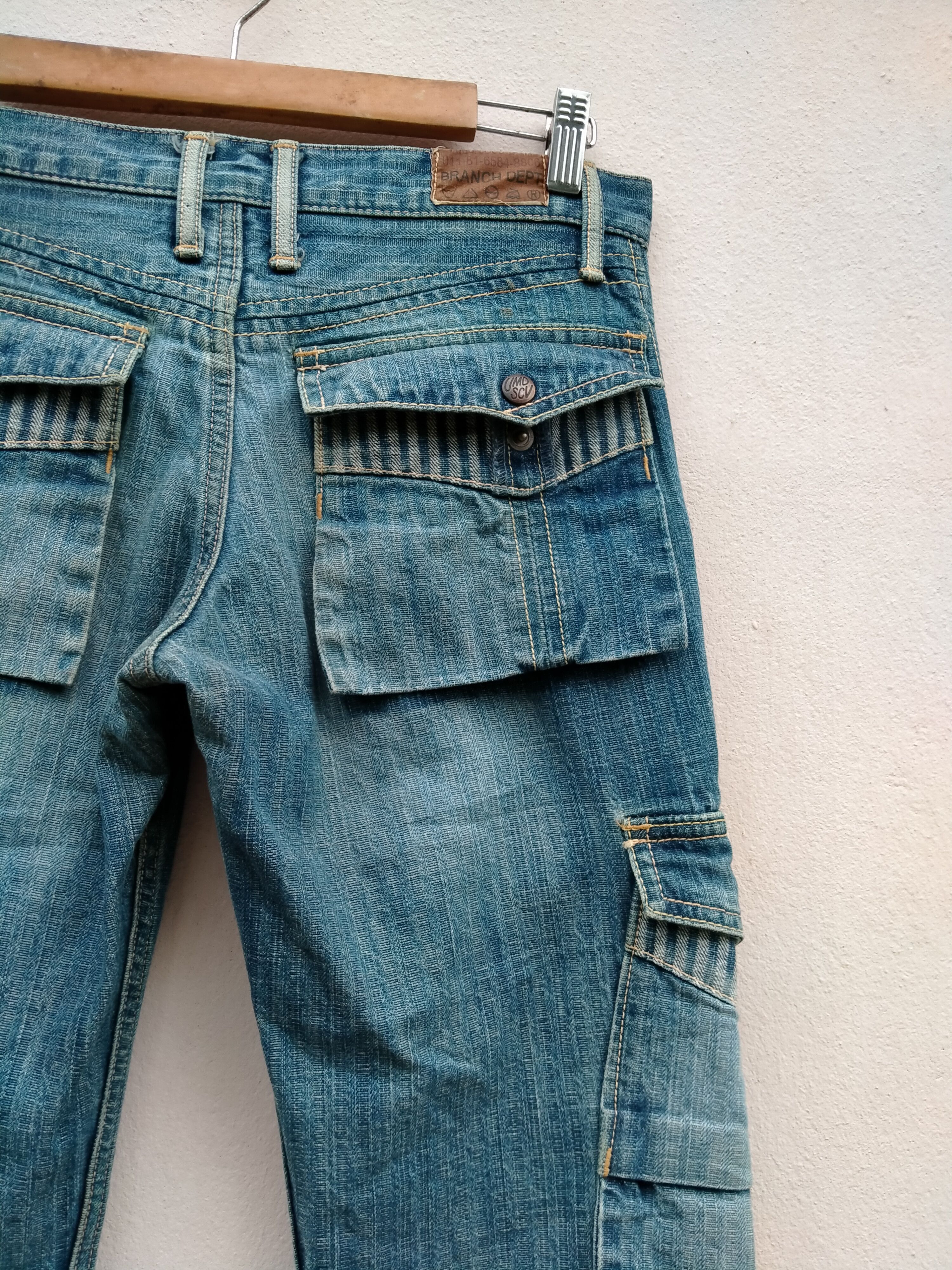 Vintage Medical Branch Dept Cargo Denim Waldes Zip
