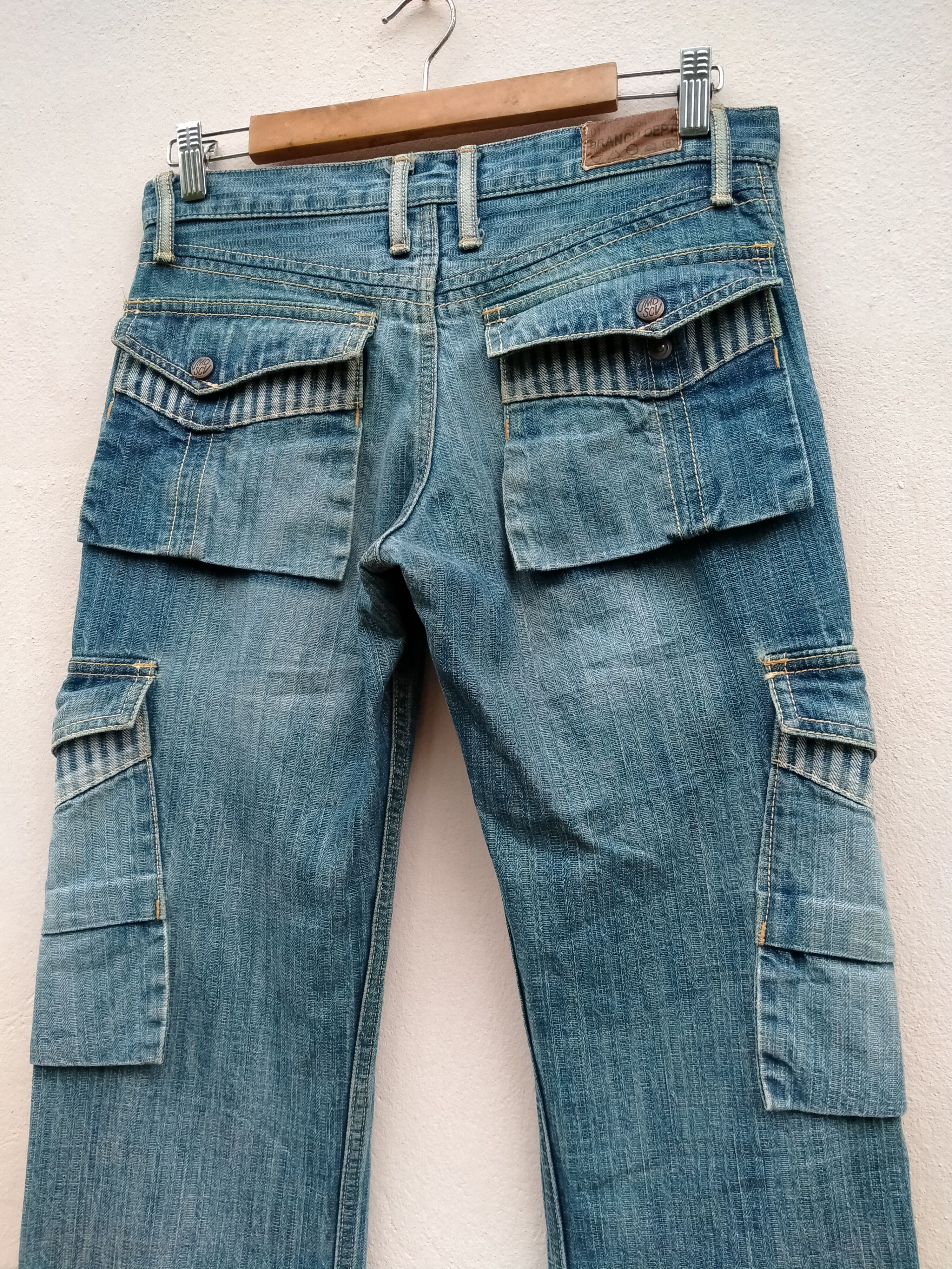Vintage Medical Branch Dept Cargo Denim Waldes Zip