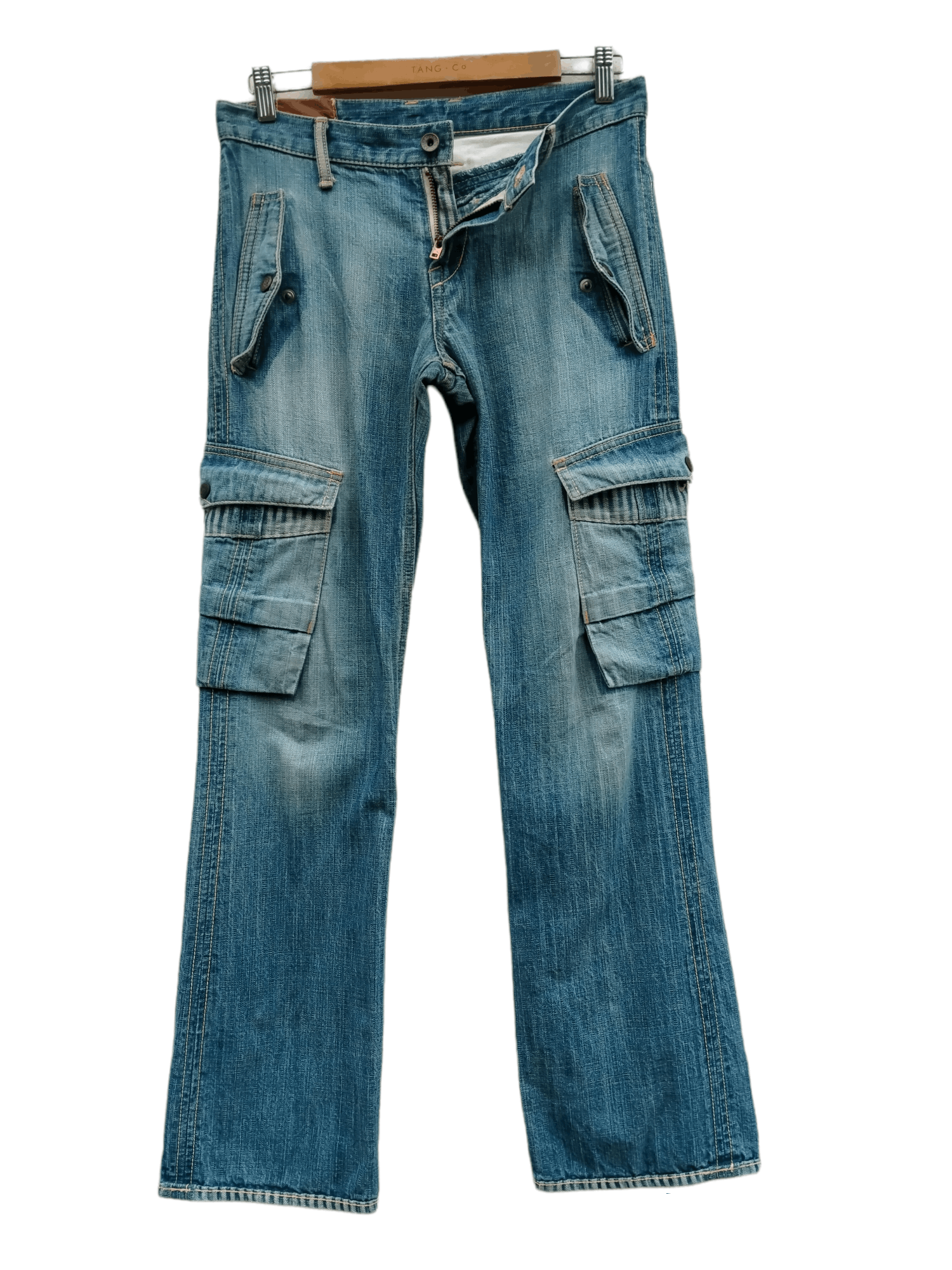 Vintage Medical Branch Dept Cargo Denim Waldes Zip