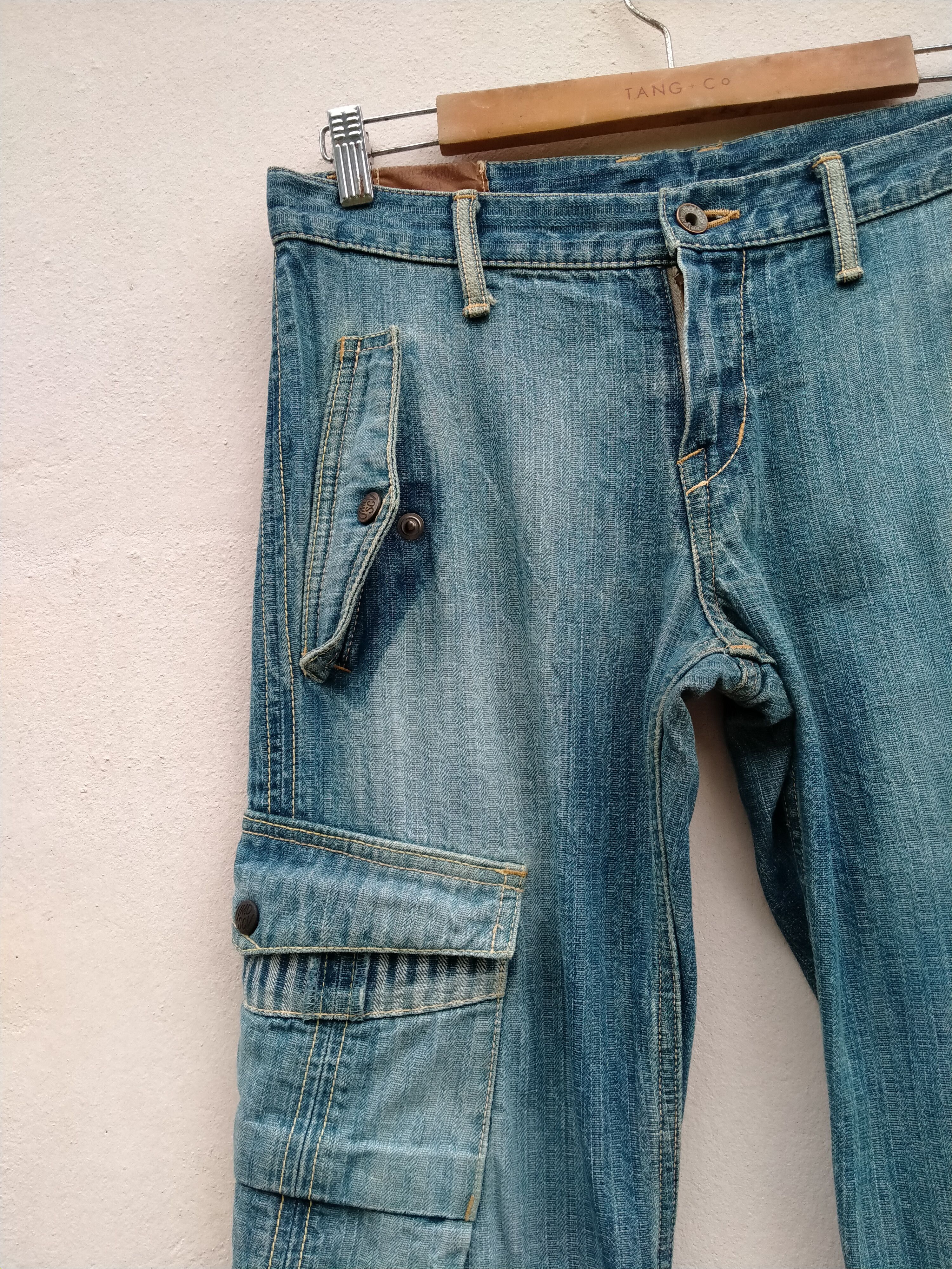 Vintage Medical Branch Dept Cargo Denim Waldes Zip