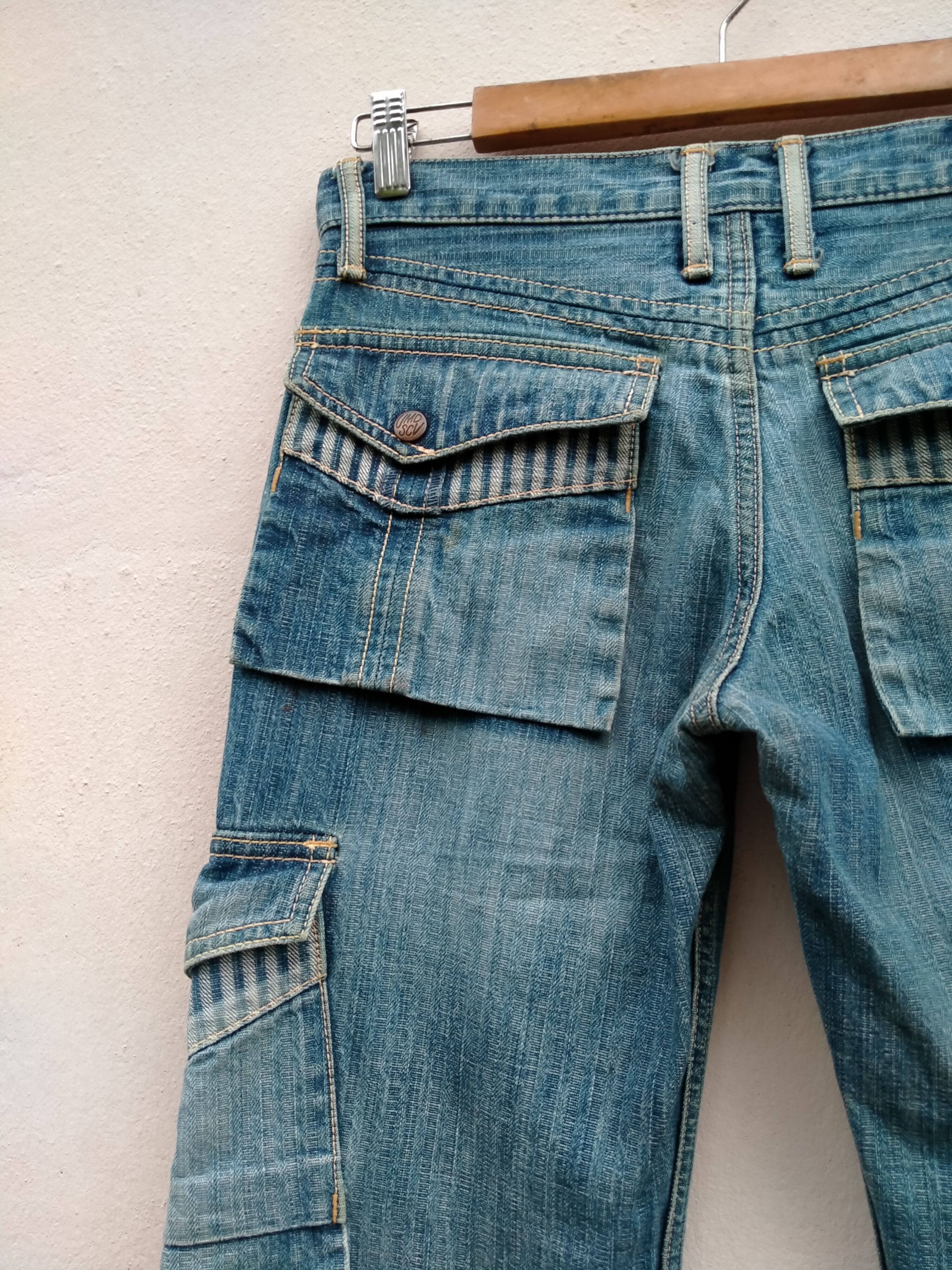 Vintage Medical Branch Dept Cargo Denim Waldes Zip