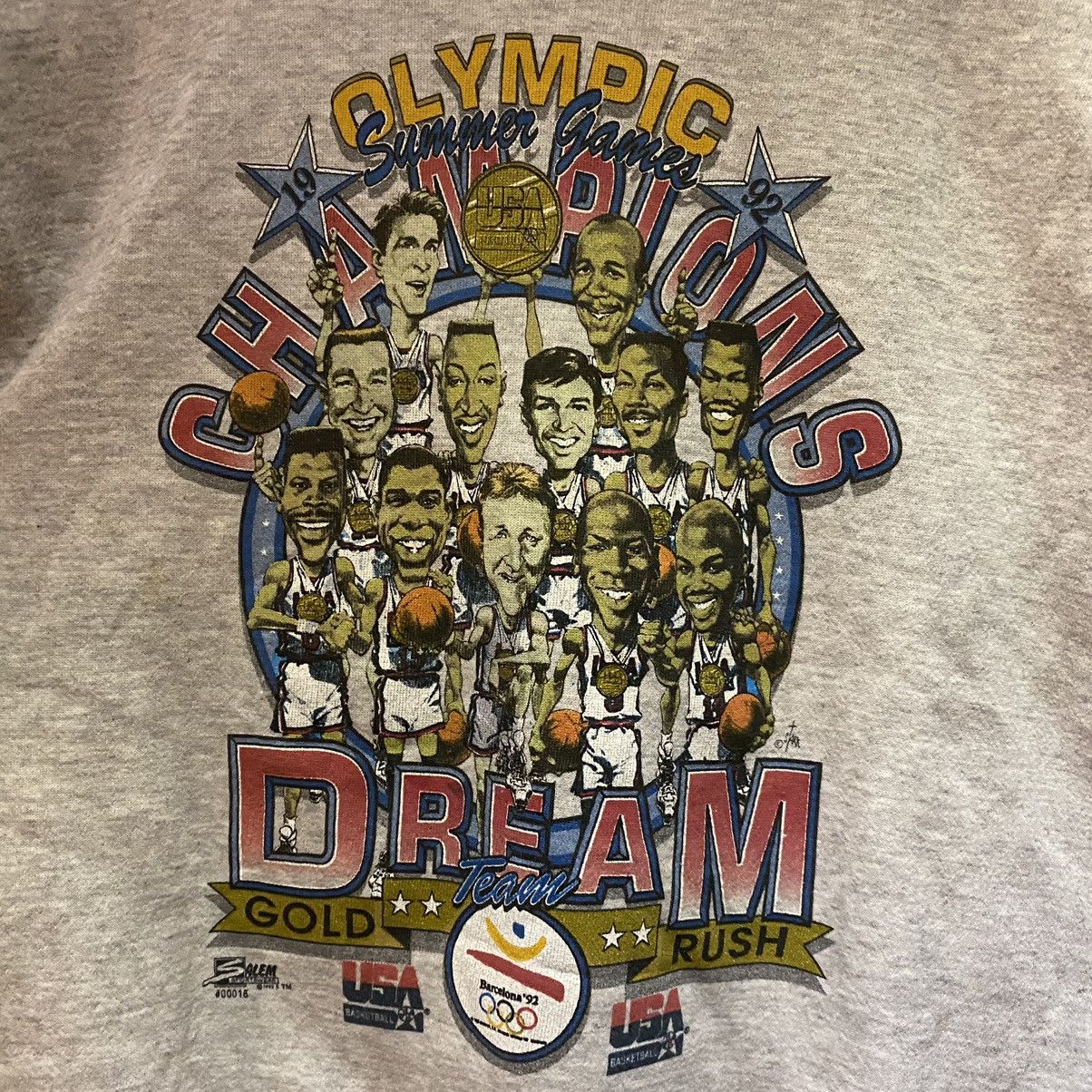 NBA × Salem Sportswear VINTAGE 1992‼️USA Basketball Olympic Champions Dream Team Size US L / EU 52-54 / 3 - 3 Thumbnail