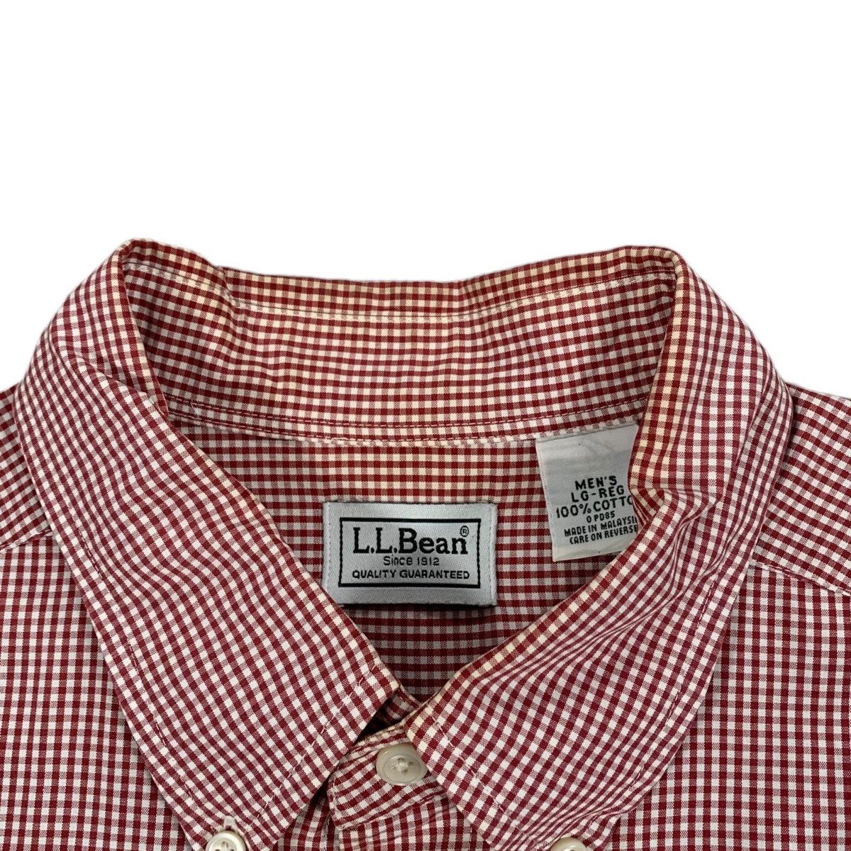 L.L. Bean VTG L.L Bean Red White Checkered Long Sleeve Button Up Shirt Size US L / EU 52-54 / 3 - 5 Thumbnail