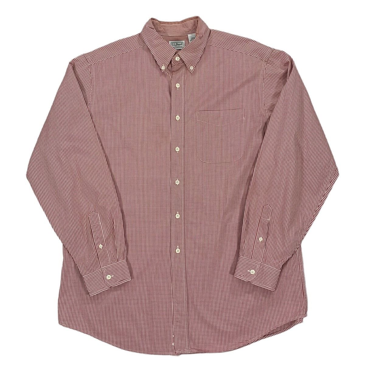 L.L. Bean VTG L.L Bean Red White Checkered Long Sleeve Button Up Shirt Size US L / EU 52-54 / 3 - 1 Thumbnail