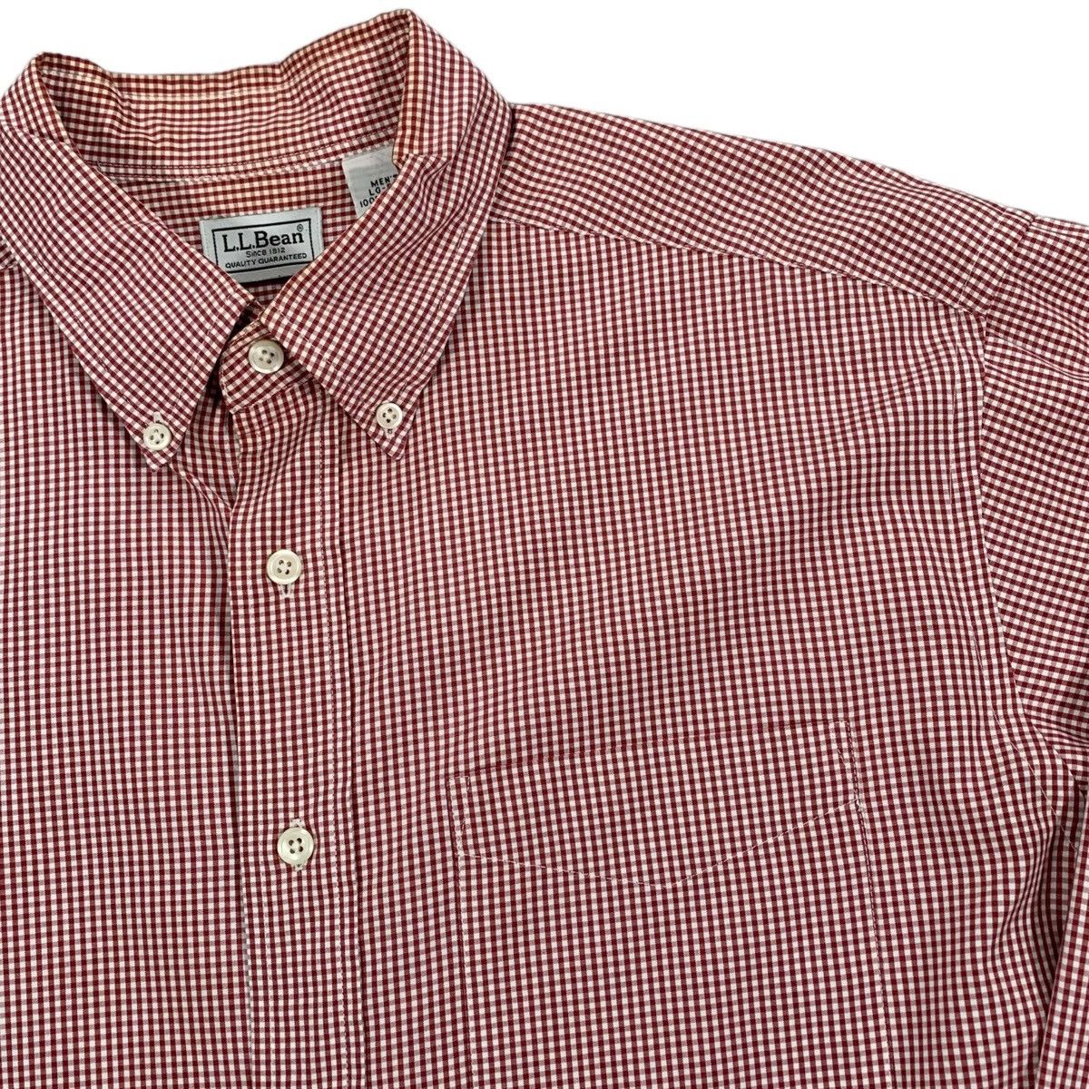 L.L. Bean VTG L.L Bean Red White Checkered Long Sleeve Button Up Shirt Size US L / EU 52-54 / 3 - 2 Thumbnail