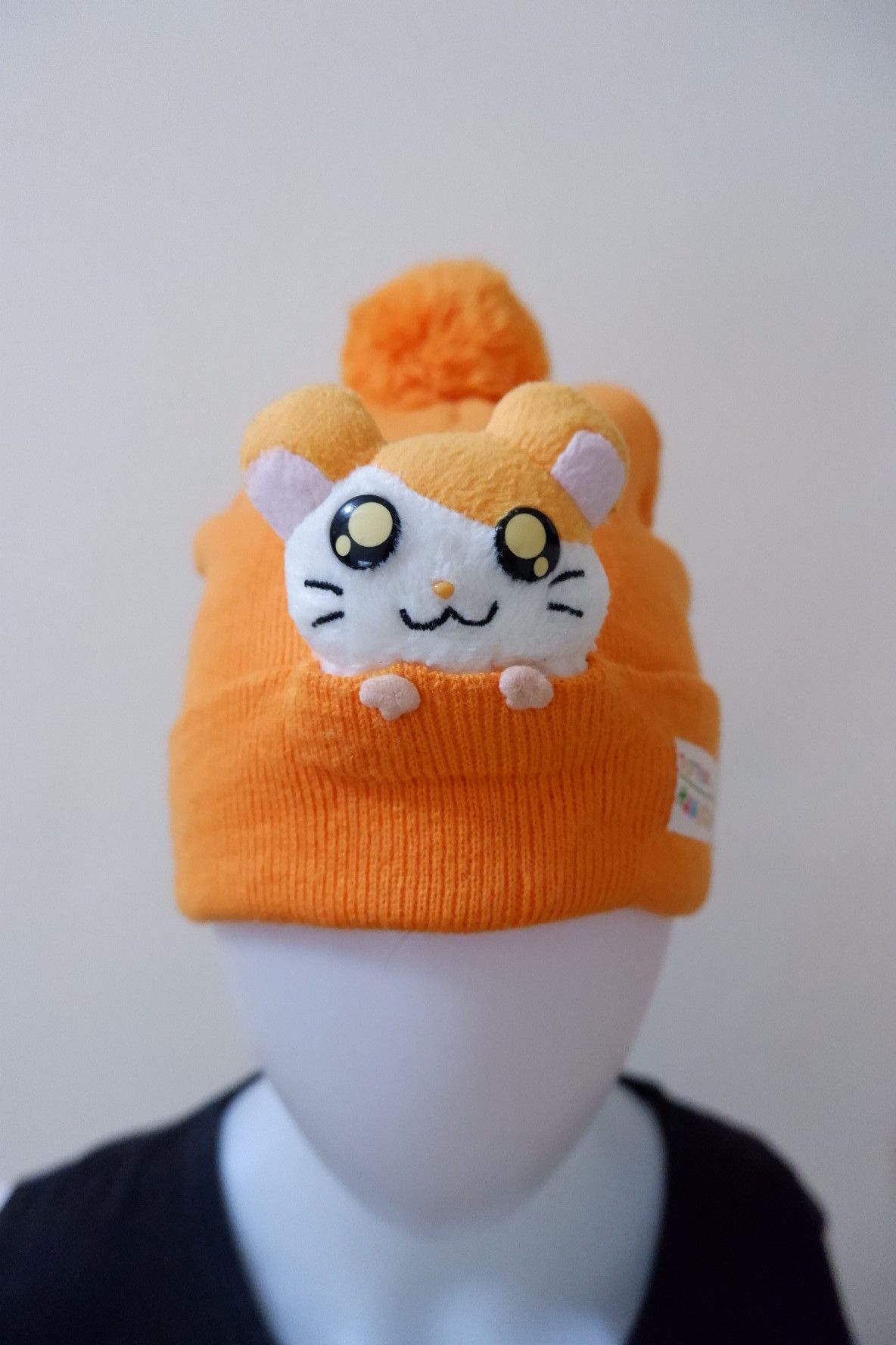 image of Anima x Cartoon Network Hamutaro Beanie Hat in Orange, Men's