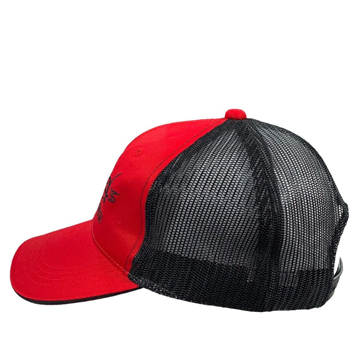 Vintage Vintage Dad’s Choppers Black & Red Motorcycle Trucker Hat Size ONE SIZE - 2 Thumbnail
