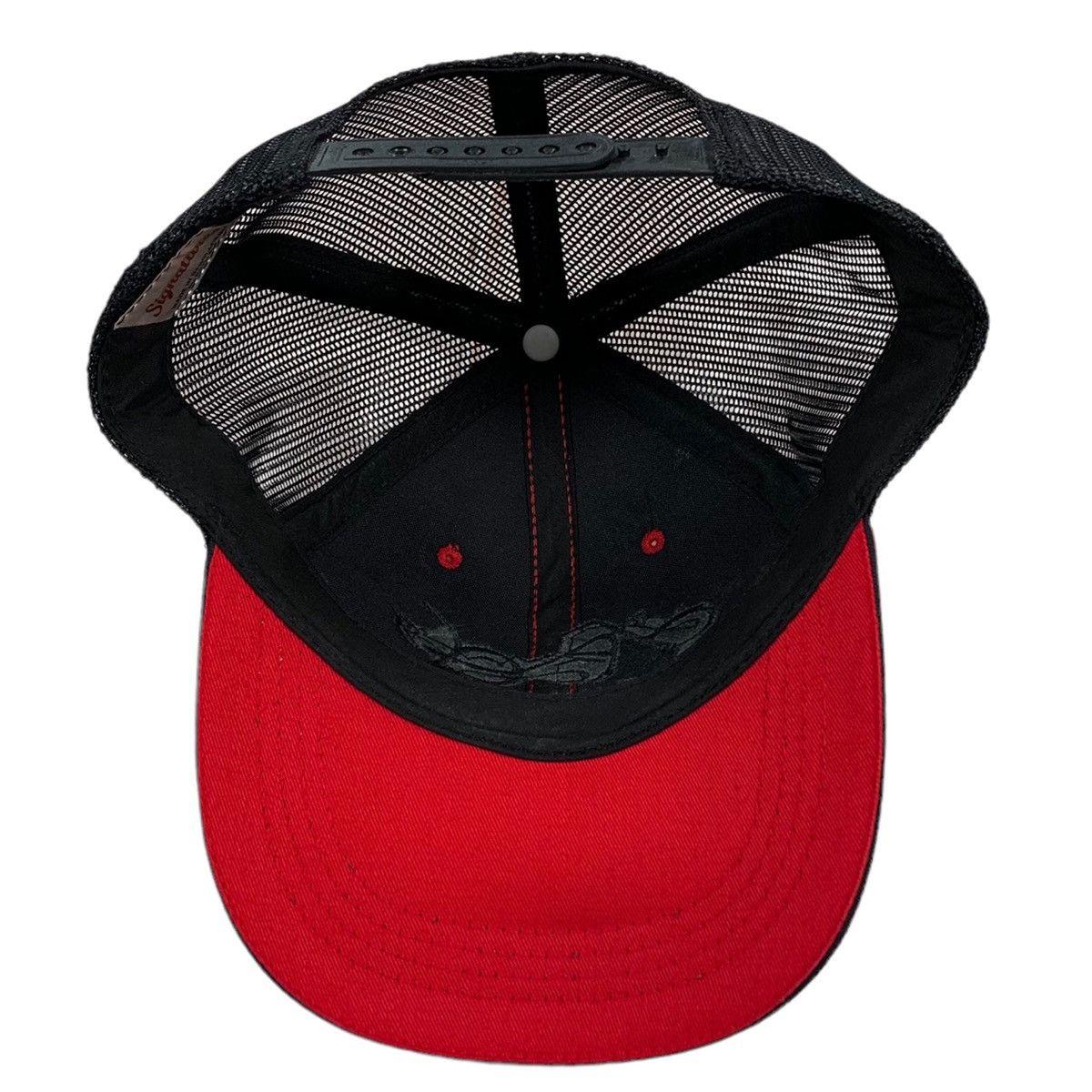 Vintage Vintage Dad’s Choppers Black & Red Motorcycle Trucker Hat Size ONE SIZE - 3 Thumbnail