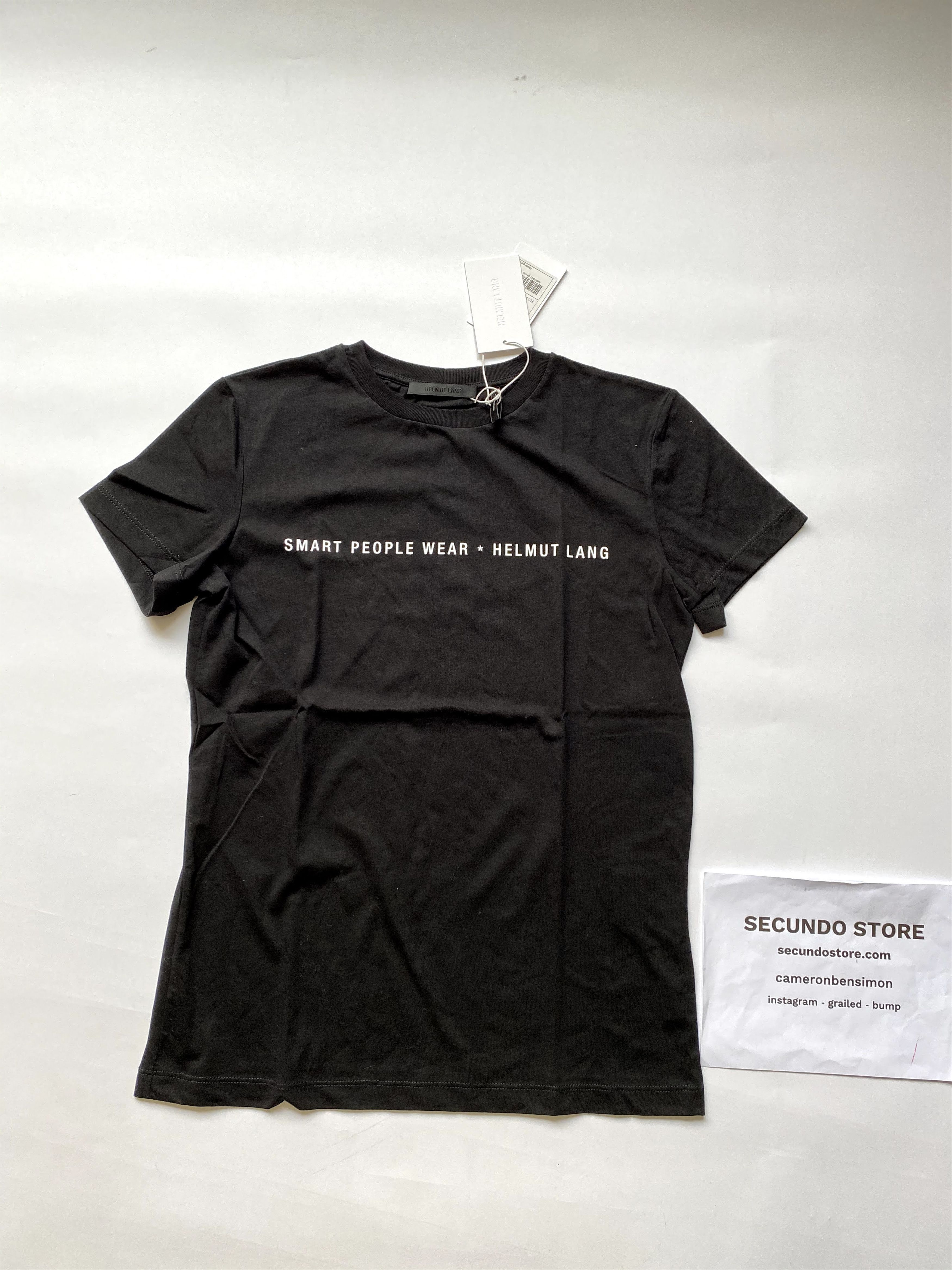 Helmut Lang ⚡️QUICK SALE⚡️ Helmut Lang Smart People Black Tshirt Size US S / EU 44-46 / 1 - 2 Thumbnail