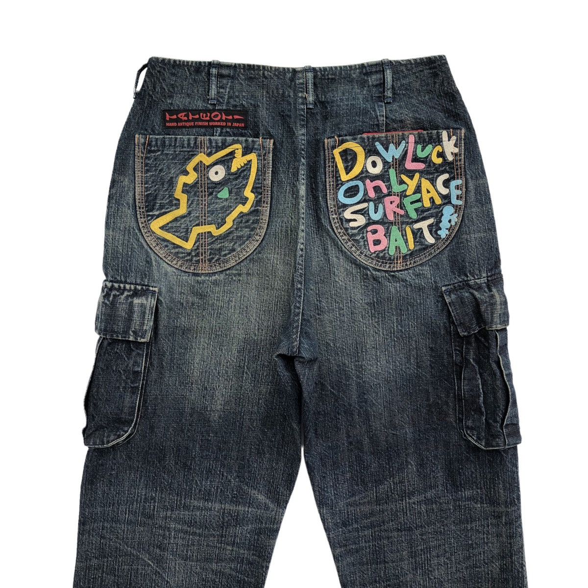 Evisu Evisu yamane Selvedge Dowluck Design Cargo Denim Pant Size US 33 - 8 Thumbnail