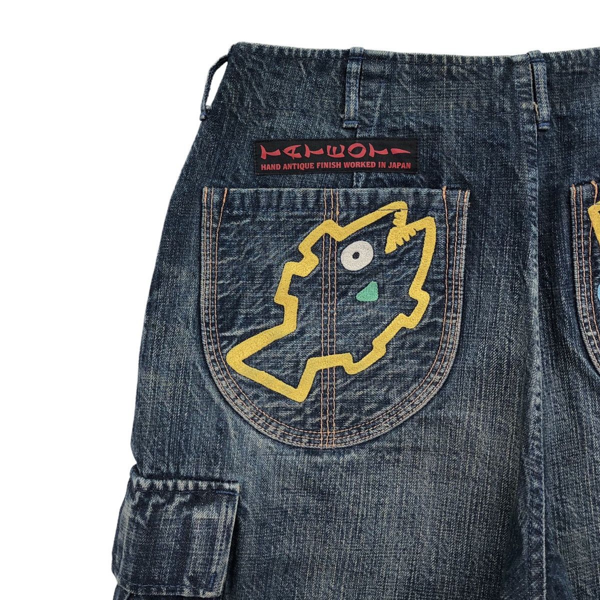 Evisu Evisu yamane Selvedge Dowluck Design Cargo Denim Pant Size US 33 - 9 Thumbnail