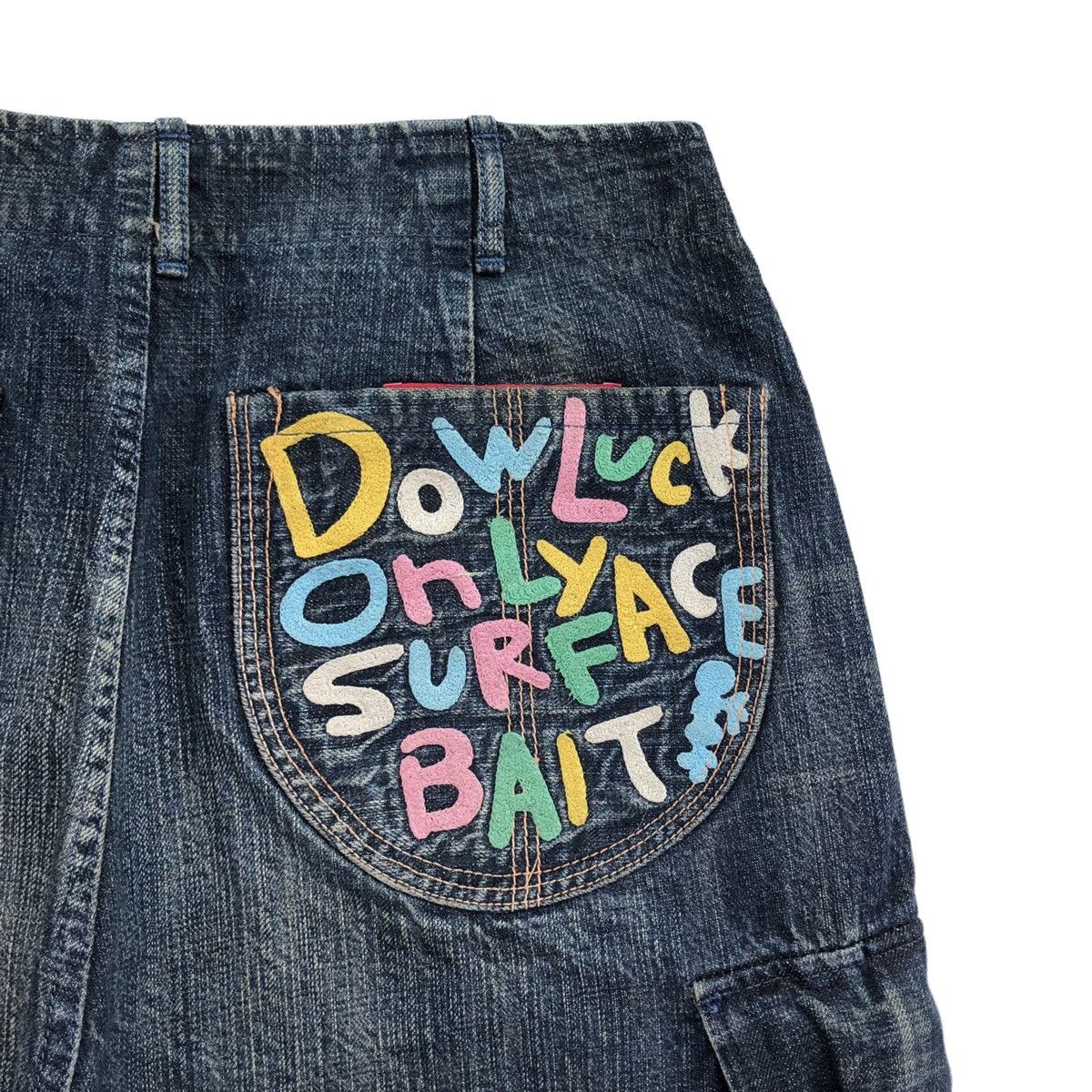 Evisu Evisu yamane Selvedge Dowluck Design Cargo Denim Pant Size US 33 - 10 Thumbnail