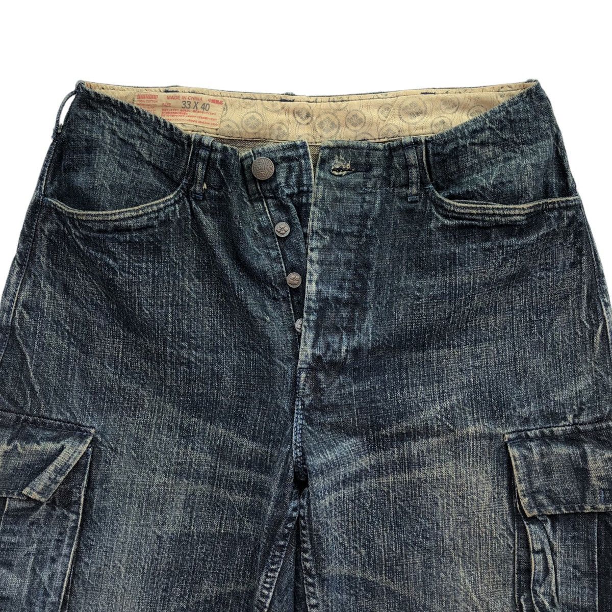 Evisu Evisu yamane Selvedge Dowluck Design Cargo Denim Pant Size US 33 - 14 Thumbnail
