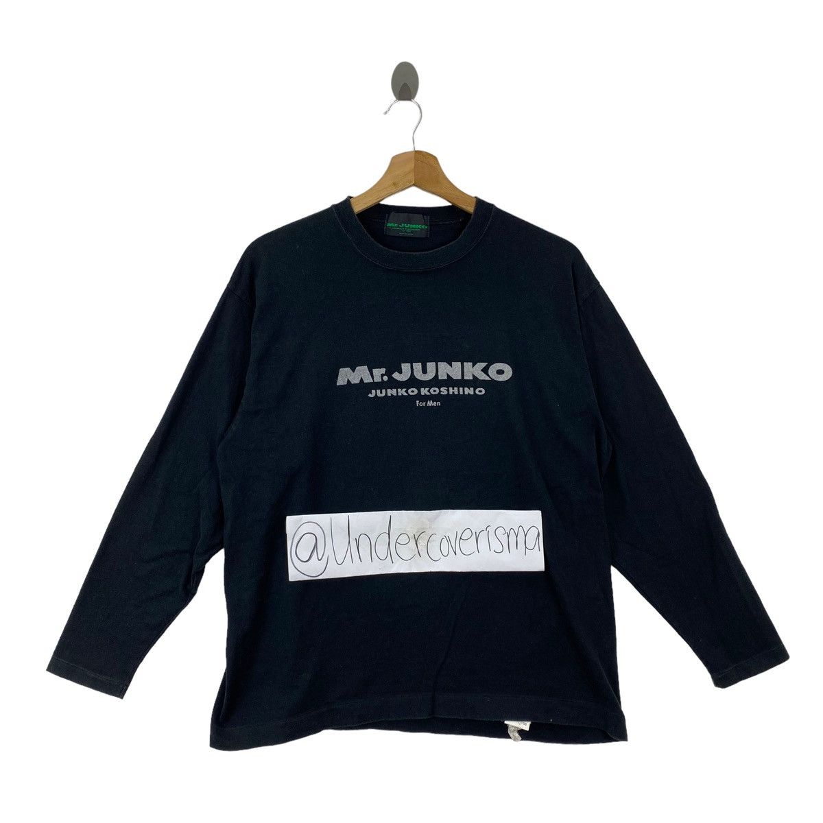 Japanese Brand × Mr. Junko × Vintage Vintage Mr.JUNKO KOSHINO Japan Brand For Men Print Black Size US M / EU 48-50 / 2 - 1 Thumbnail
