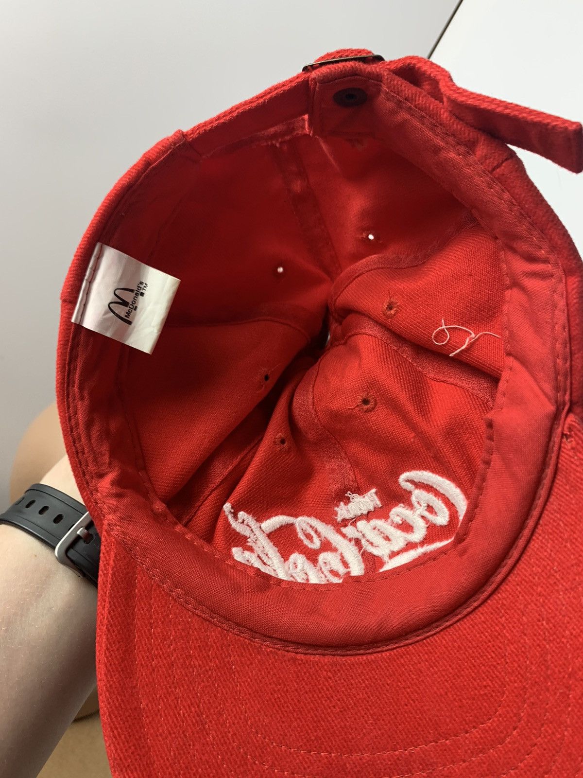 Vintage Vintage Coca Cola McDonalds cap red Size ONE SIZE - 4 Thumbnail