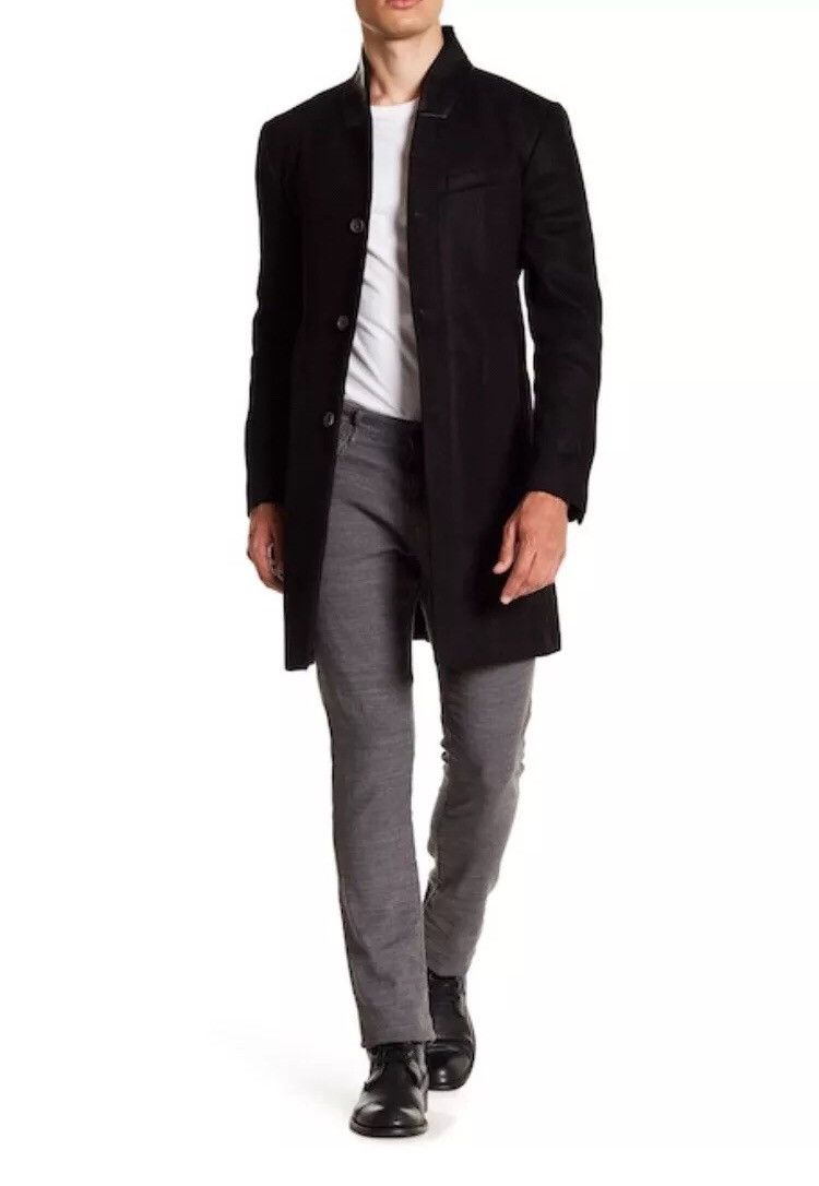John Varvatos Leather Collar Coat EU 52 USA 42 Size US L / EU 52-54 / 3 - 6 Thumbnail