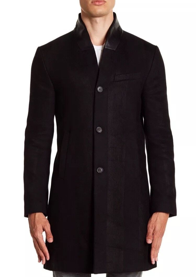 John Varvatos Leather Collar Coat EU 52 USA 42 Size US L / EU 52-54 / 3 - 4 Thumbnail