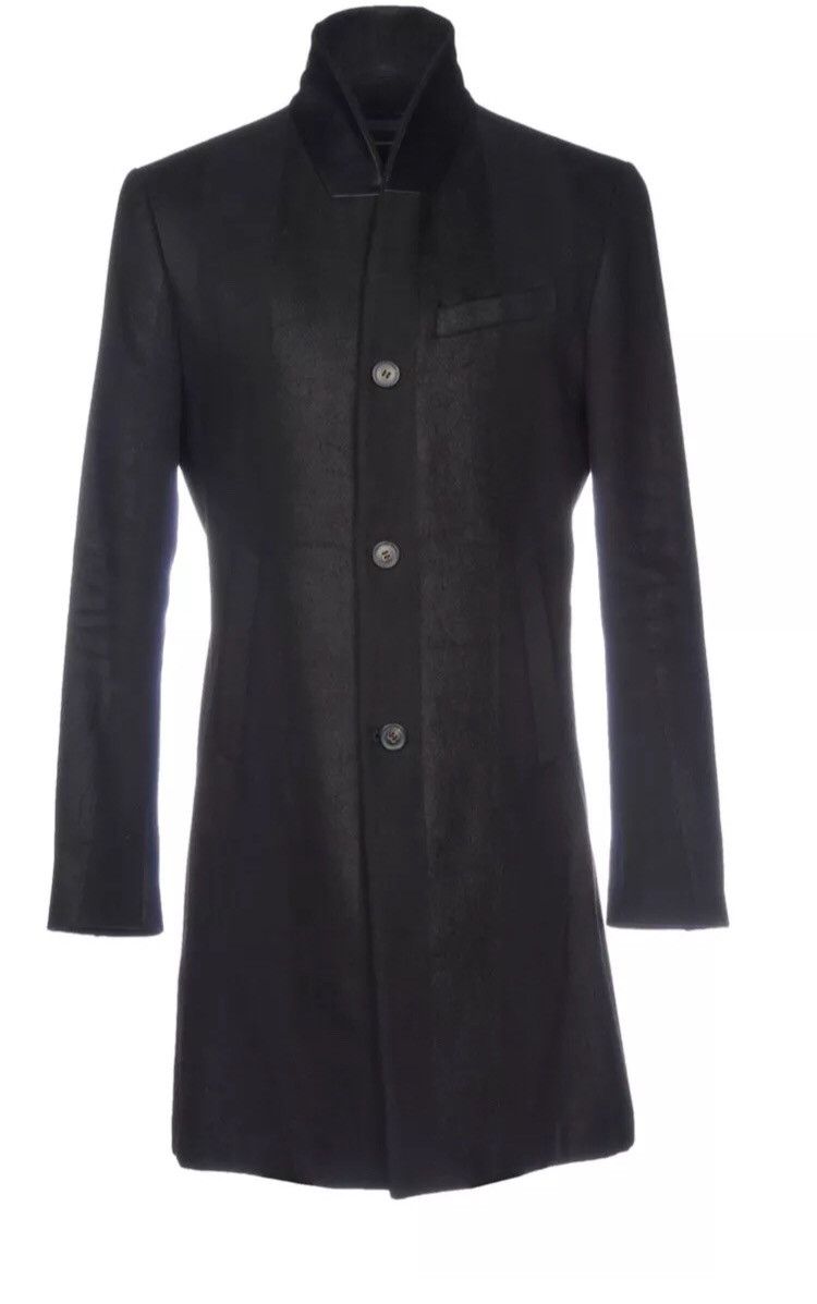 John Varvatos Leather Collar Coat EU 52 USA 42 Size US L / EU 52-54 / 3 - 3 Thumbnail