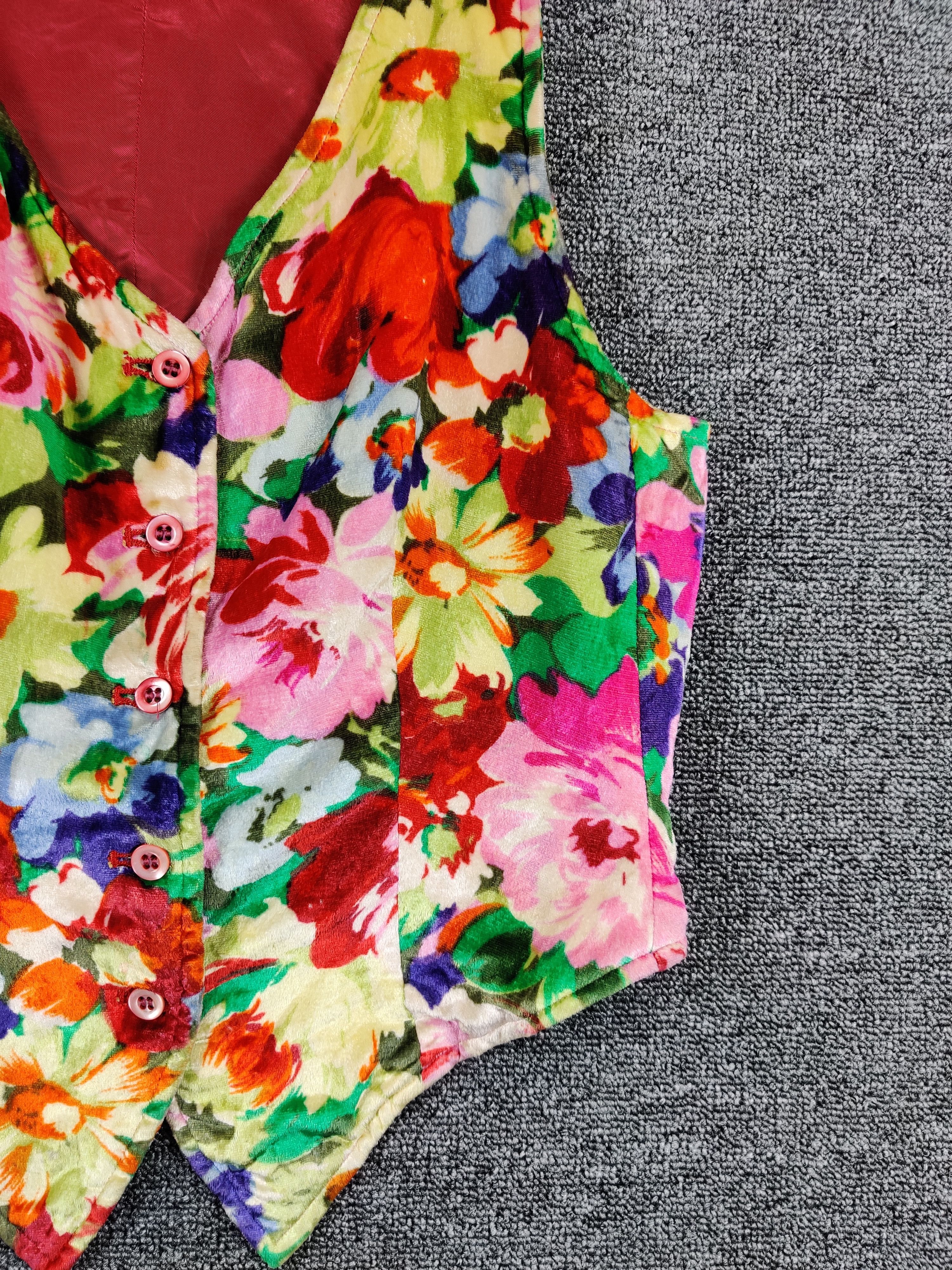 Kenzo Vintage Kenzo Paris Floral Vest Nice Design Size US M / EU 48-50 / 2 - 3 Thumbnail