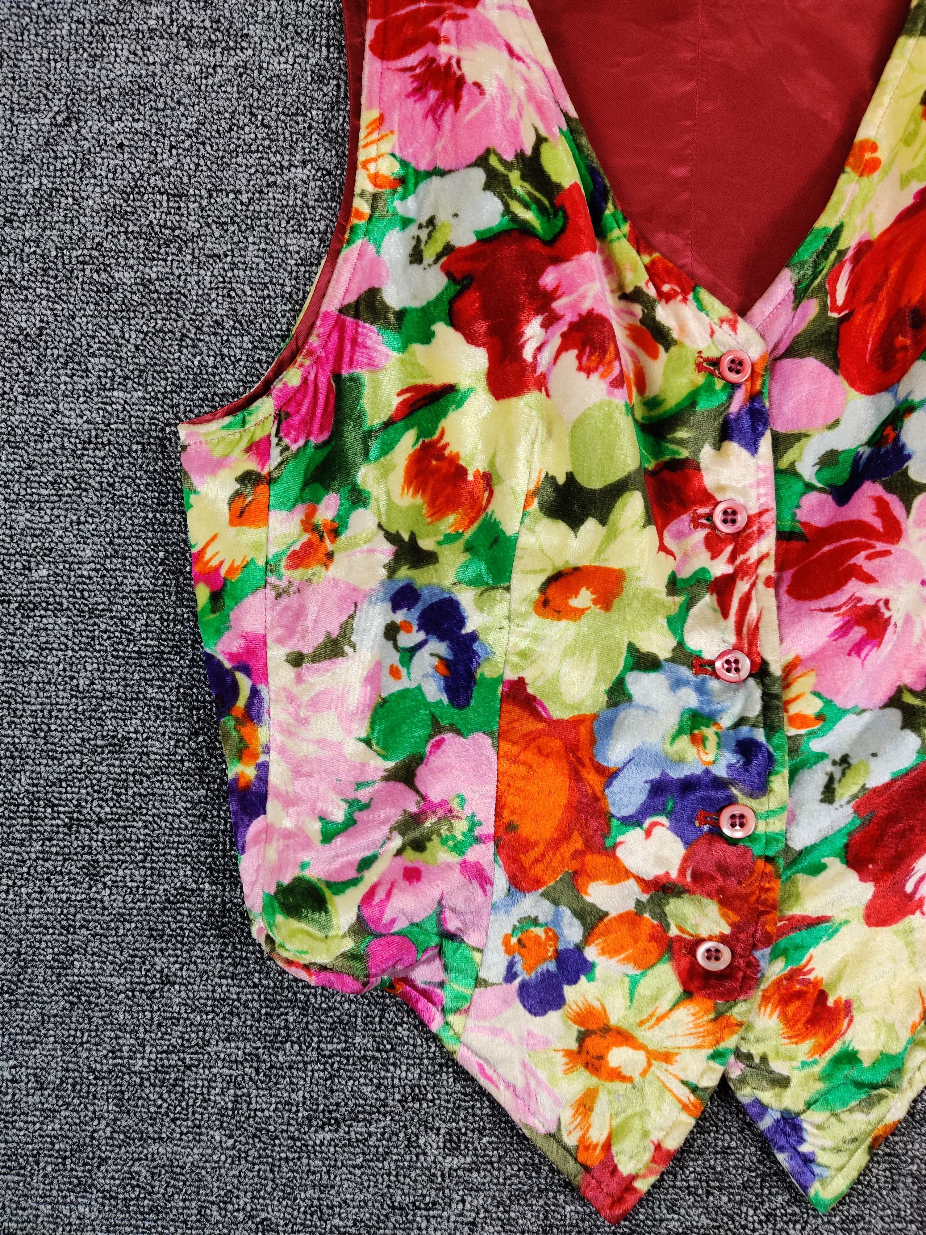 Kenzo Vintage Kenzo Paris Floral Vest Nice Design Size US M / EU 48-50 / 2 - 4 Thumbnail