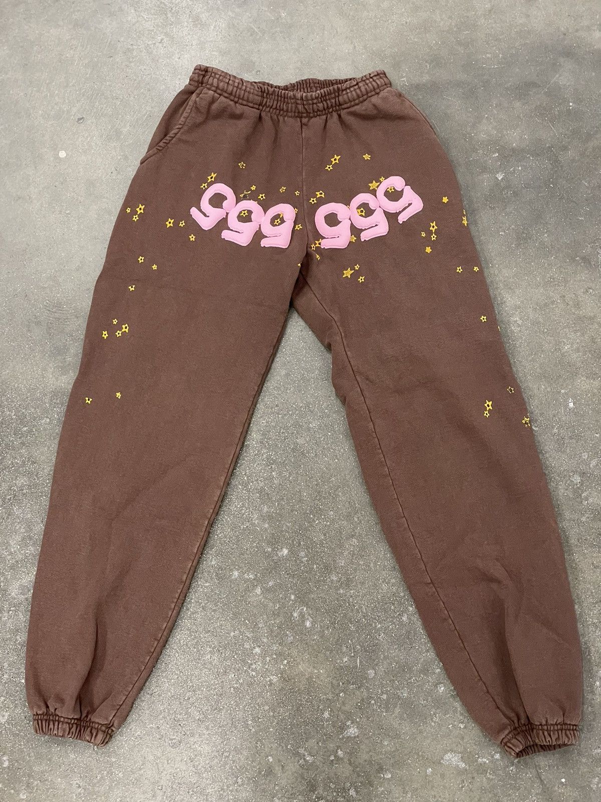 Sp5der BROWN ANGEL SP5DER SWEATPANT Size L Size US 34 / EU 50 - 1 Thumbnail