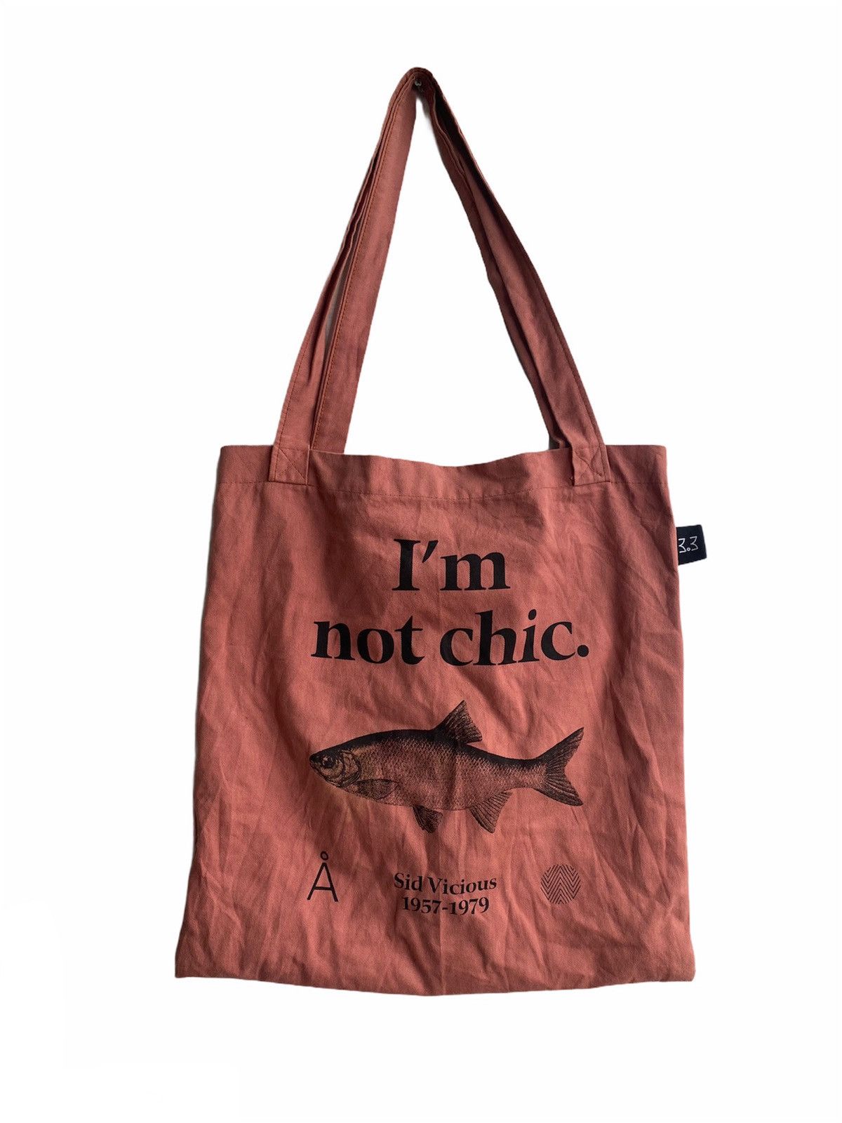 Band Tees × Japanese Brand Sid Vicious "im not chic" tote bag Size ONE SIZE - 1 Thumbnail
