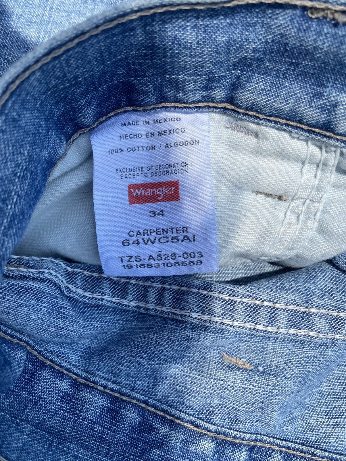 Vintage Wrangler Jean Shorts Size US 34 / EU 50 - 4 Thumbnail