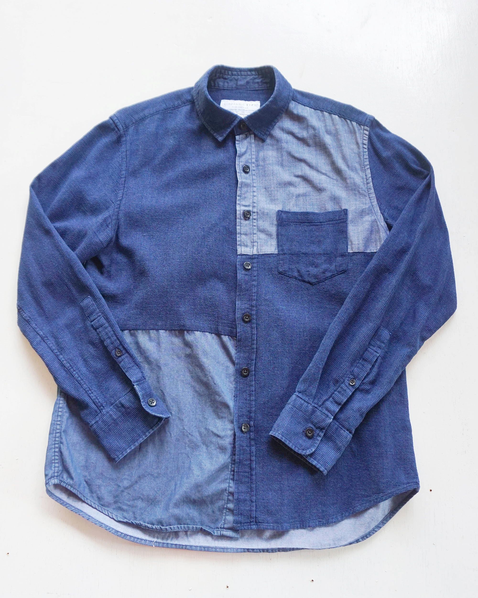 Ciaopanic × Japanese Brand CIAOPANIC TYPY Patchwork Denim Long Sleeve Shirt Size US M / EU 48-50 / 2 - 3 Thumbnail