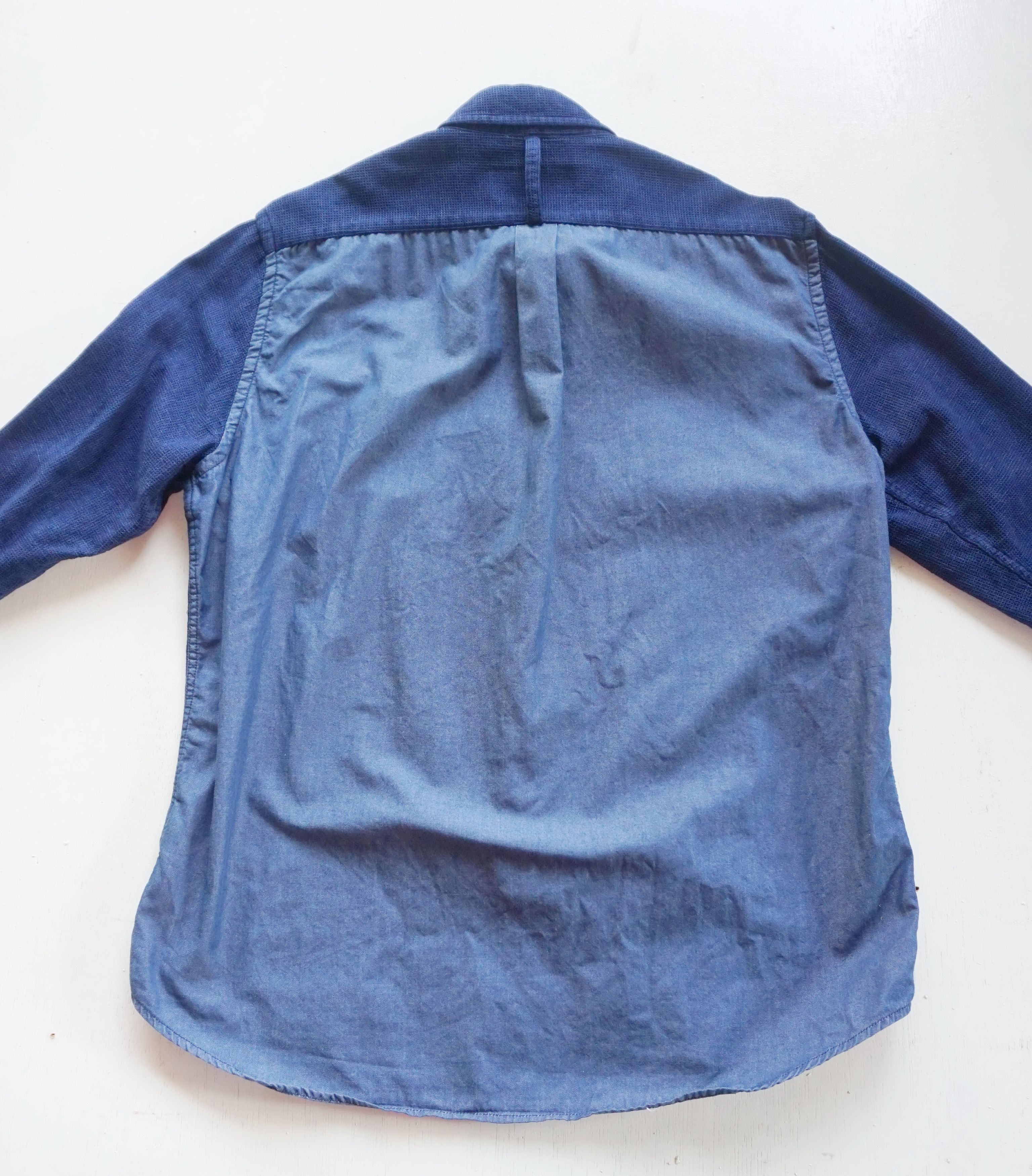 Ciaopanic × Japanese Brand CIAOPANIC TYPY Patchwork Denim Long Sleeve Shirt Size US M / EU 48-50 / 2 - 4 Thumbnail