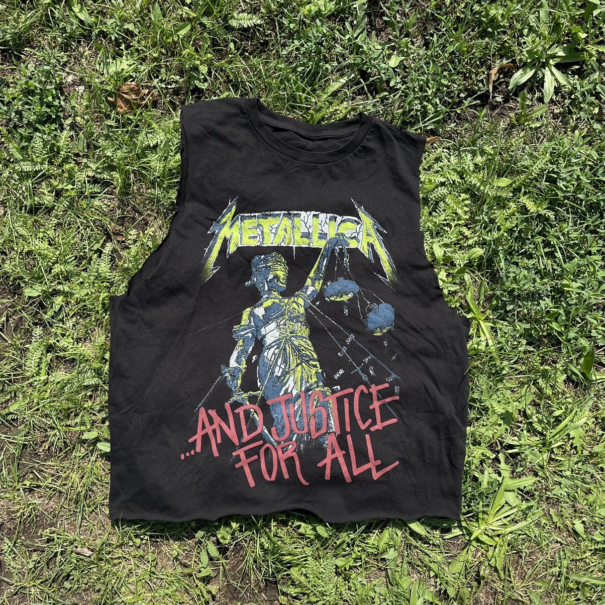 Vintage Y2K Metallica Sleeve less Band Rock S