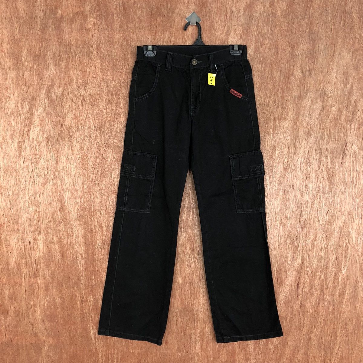 Japanese Brand DLL Gang Buster Black Multipocket Cargo Pants #2157 Size US 26 / EU 42 - 1 Thumbnail
