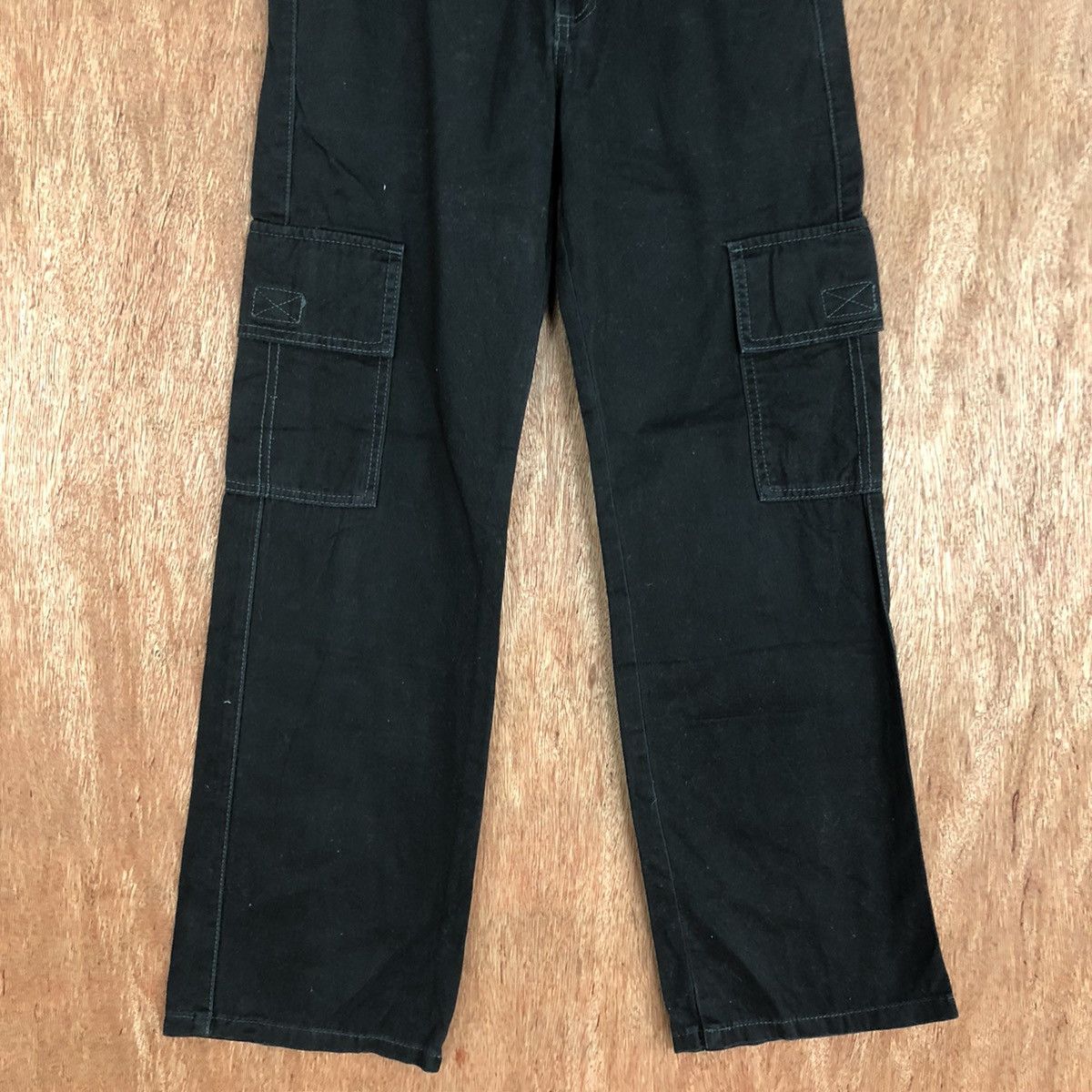 Japanese Brand DLL Gang Buster Black Multipocket Cargo Pants #2157 Size US 26 / EU 42 - 3 Thumbnail