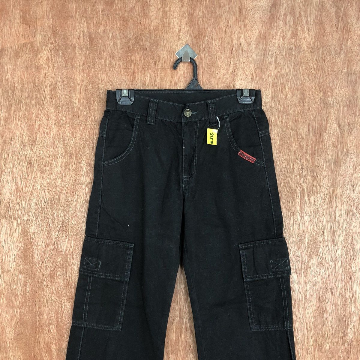 Japanese Brand DLL Gang Buster Black Multipocket Cargo Pants #2157 Size US 26 / EU 42 - 2 Thumbnail