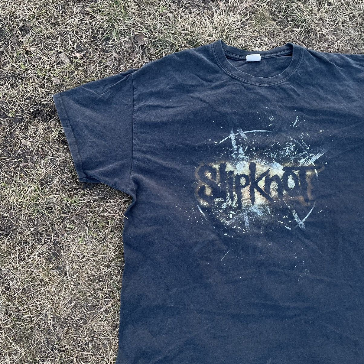 Vintage Vintage 90s Slipknot Sun Faded Thrashed Band Tee Grunge XL Size US XL / EU 56 / 4 - 4 Thumbnail