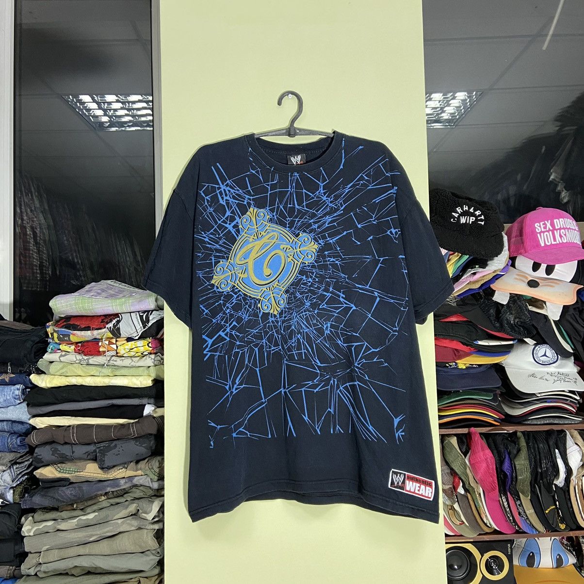 Vintage Vintage Y2K WWE WWF Tee Christian Print Streetwear Size US L / EU 52-54 / 3 - 2 Thumbnail