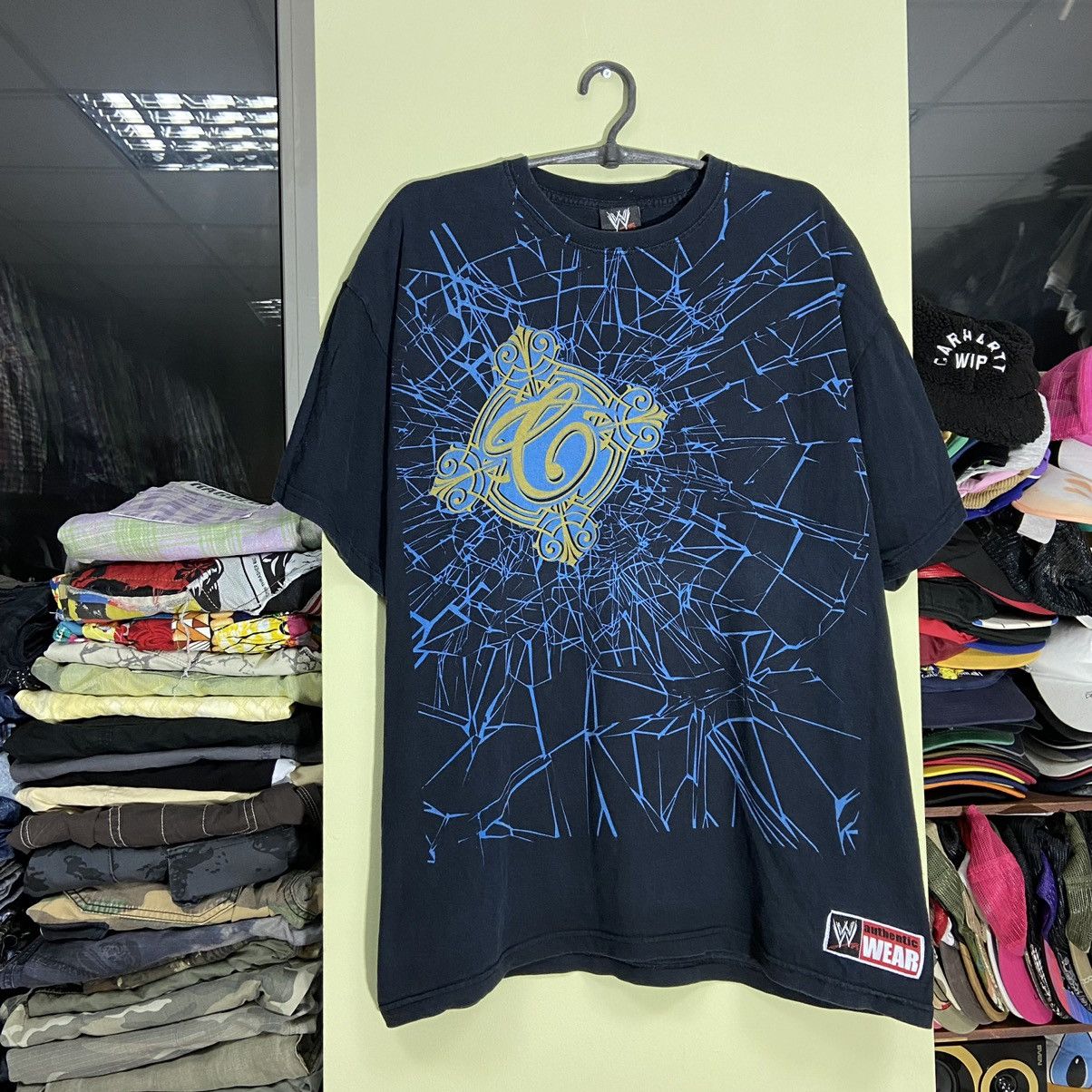 Vintage Vintage Y2K WWE WWF Tee Christian Print Streetwear Size US L / EU 52-54 / 3 - 4 Thumbnail