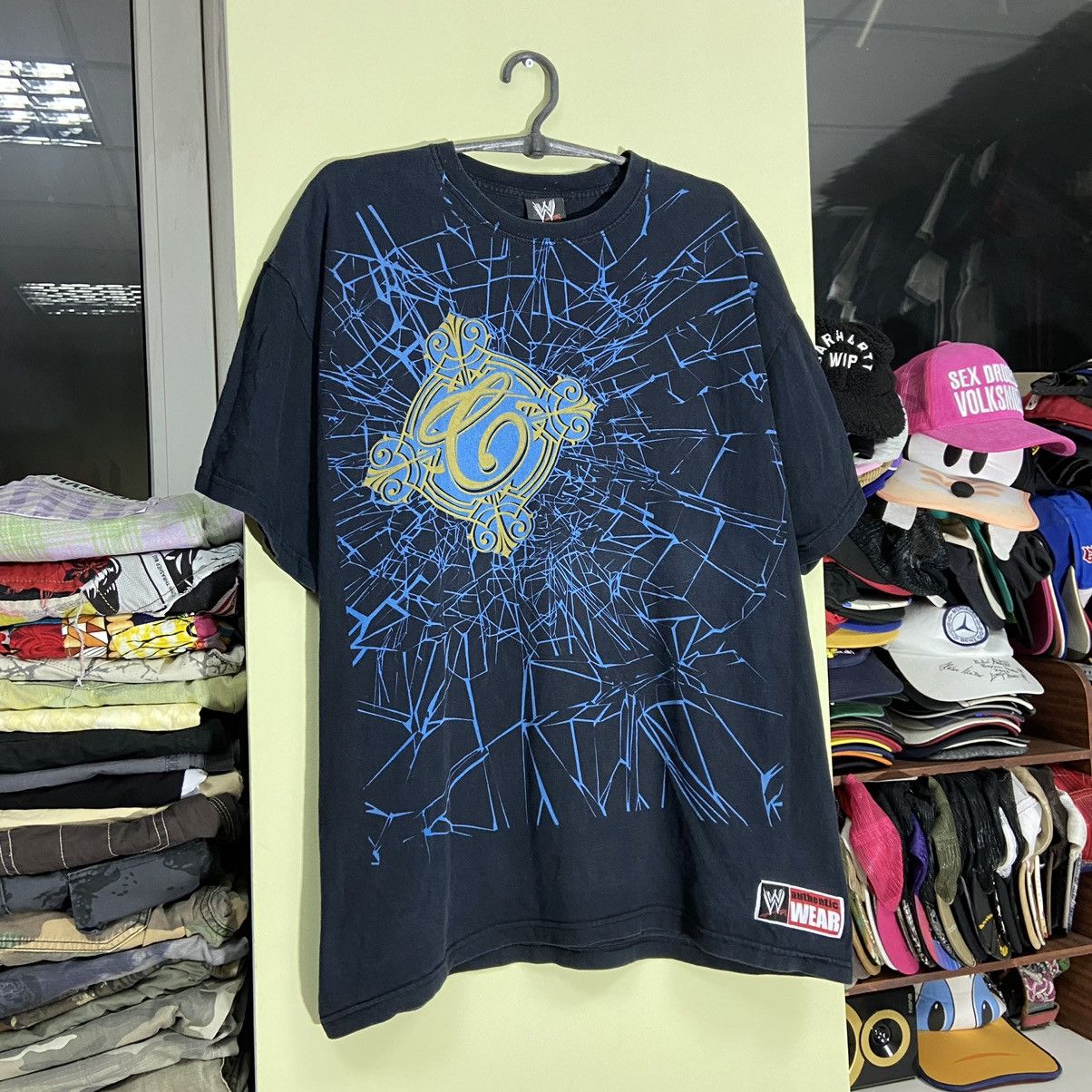 Vintage Vintage Y2K WWE WWF Tee Christian Print Streetwear Size US L / EU 52-54 / 3 - 3 Thumbnail