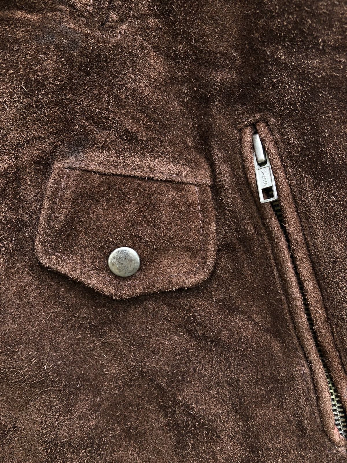 Genuine Leather RIDER JAC US ARMY AIR FORCE SUEDE DOUBLE COLLAR JACKET Size US L / EU 52-54 / 3 - 6 Thumbnail