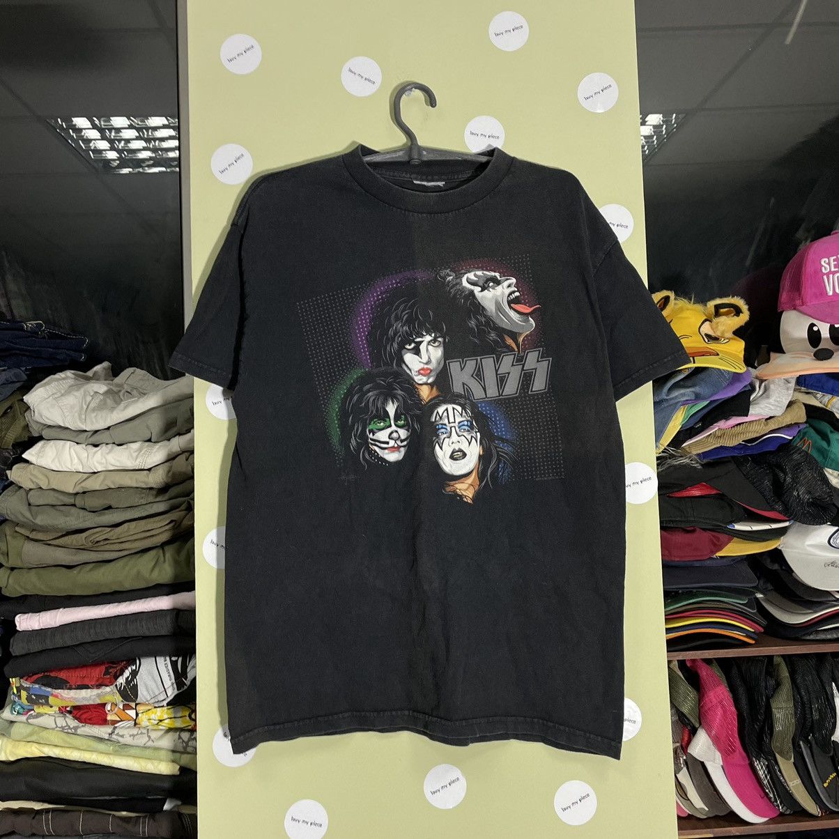 Vintage Vintage Y2K Kiss Skulls Dead Face Horror Tee Rock Streetwear Size US M / EU 48-50 / 2 - 2 Thumbnail