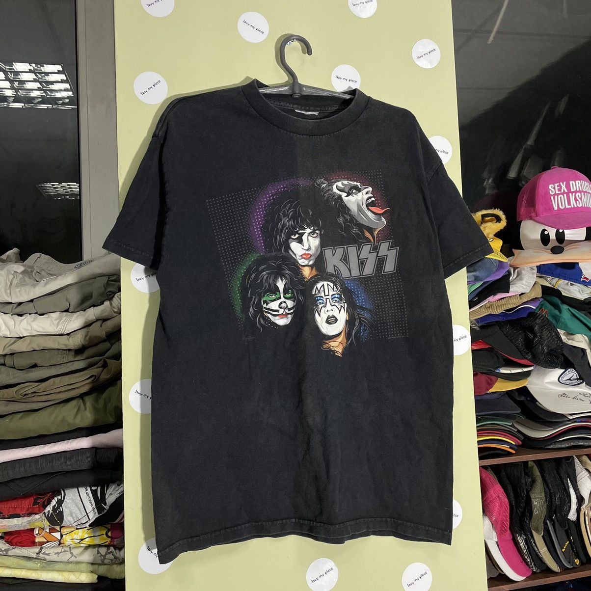 Vintage Vintage Y2K Kiss Skulls Dead Face Horror Tee Rock Streetwear Size US M / EU 48-50 / 2 - 3 Thumbnail