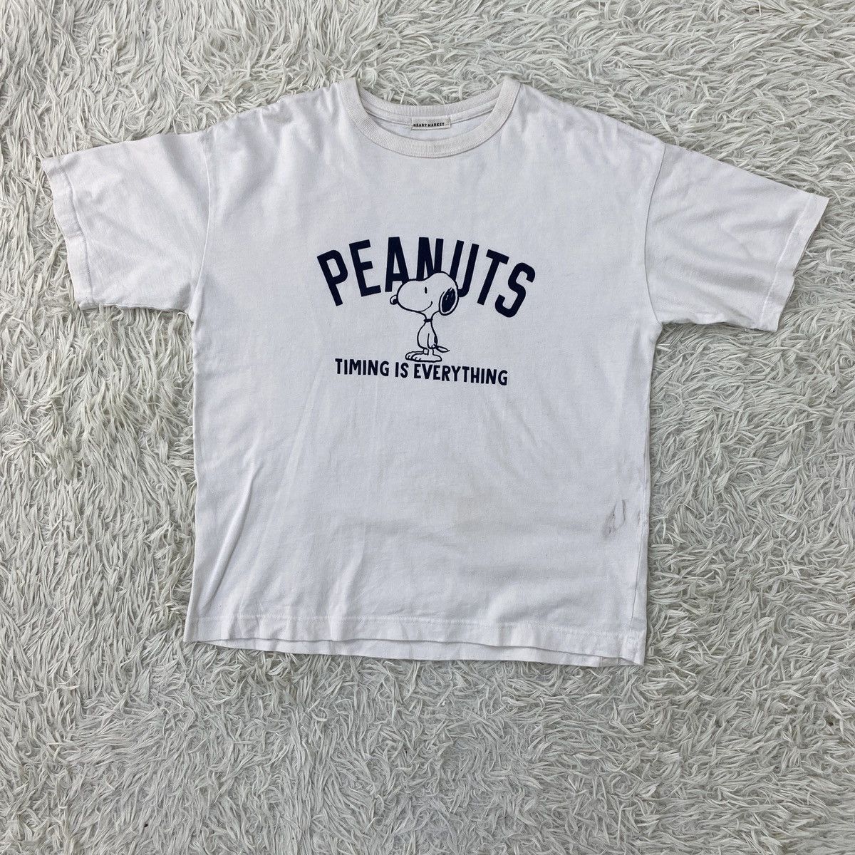 Japanese Brand Peanuts Tee Big Snoopy Timing Is Everything Size L / US 10 / IT 46 - 2 Thumbnail