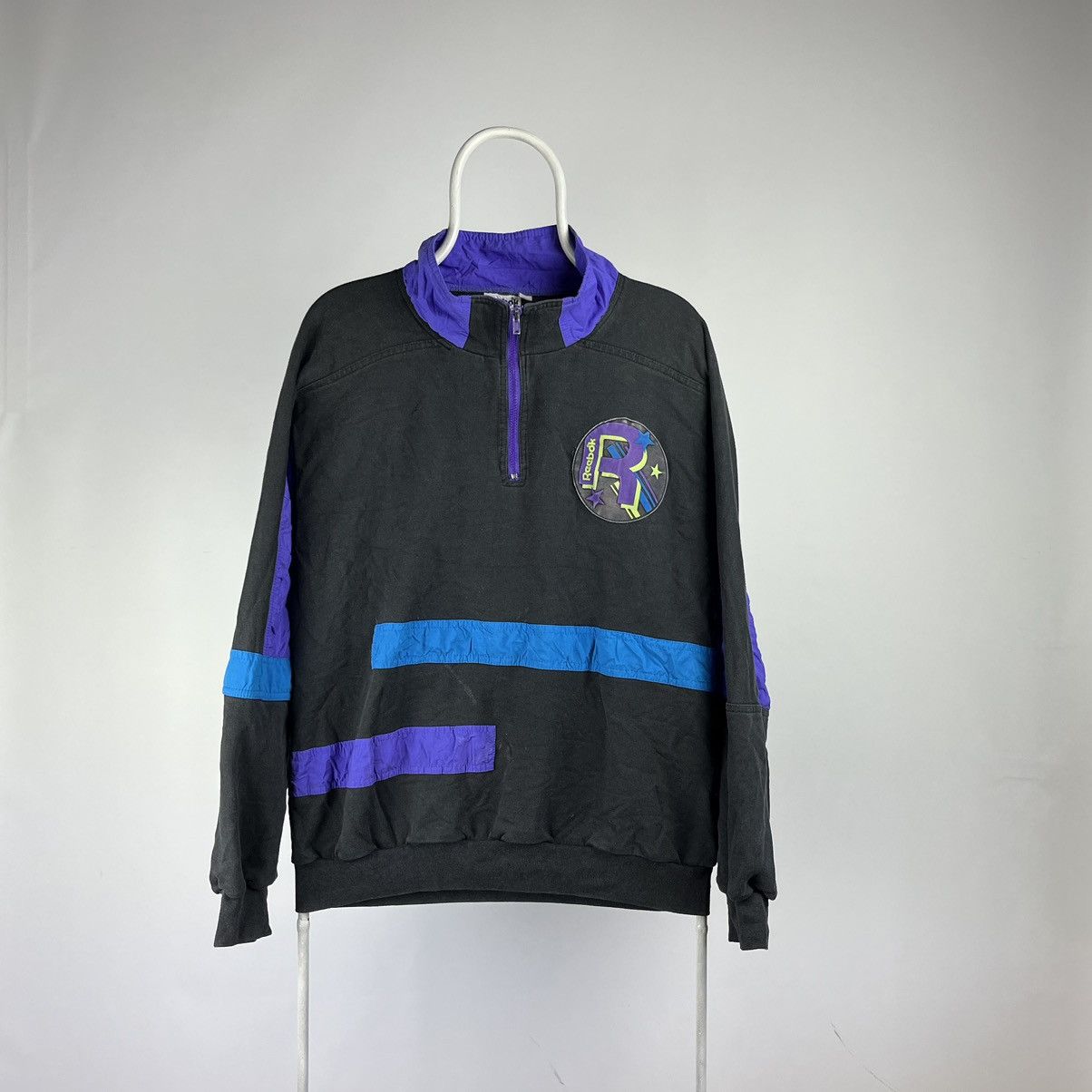 Reebok Vintage Reebok sweatshirt half zip size Medium Size US M / EU 48-50 / 2 - 1 Thumbnail