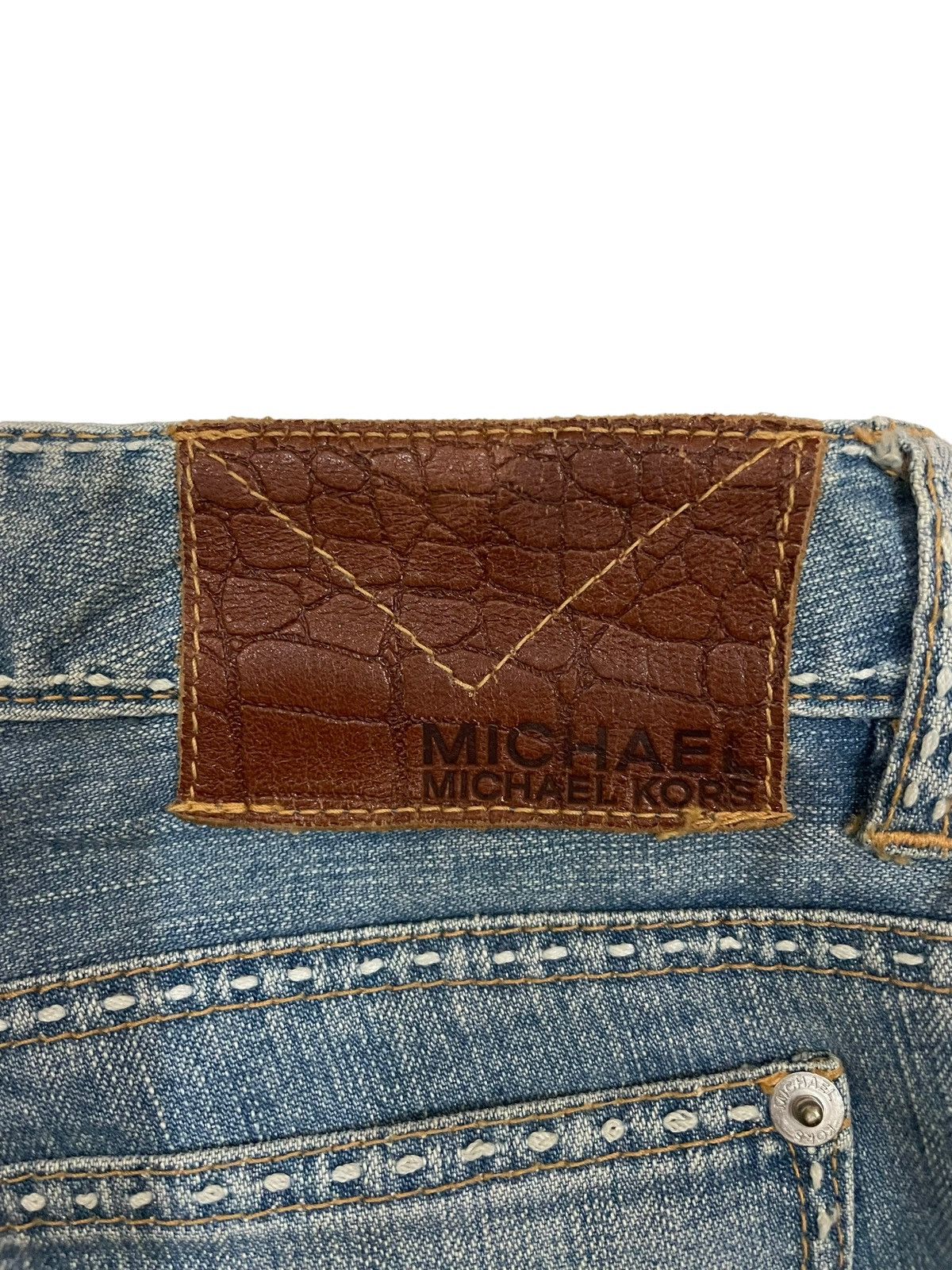 Michael Kors 90s Vtg Michael Kors Flared Bootcut Faded Light Washed Jeans Size US 30 / EU 46 - 9 Thumbnail