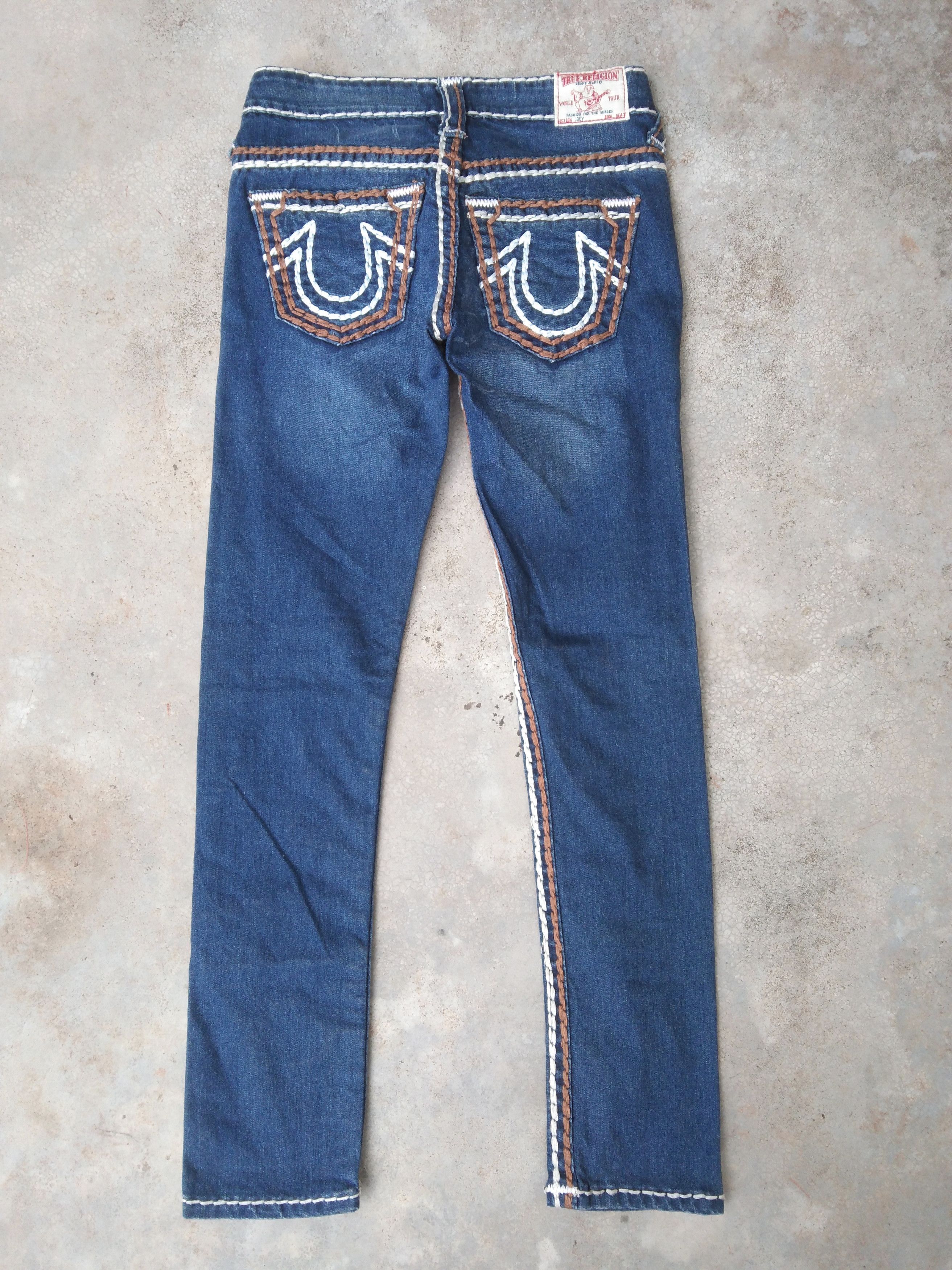 image of Vintage True Religion Jeans Section Joey Made In Usa 26X28 in Blue, Men's
